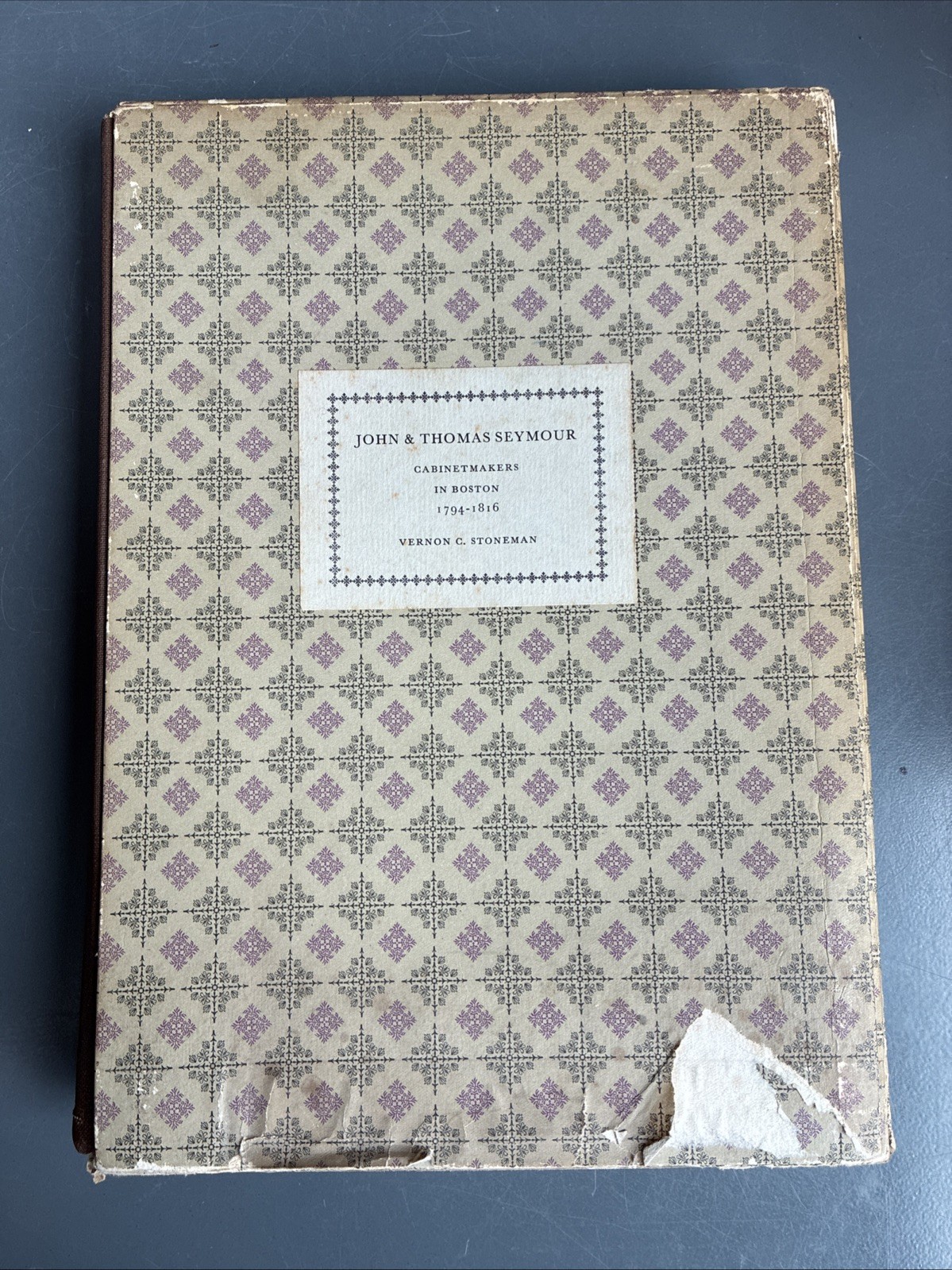 Vernon Stoneman / JOHN AND THOMAS SEYMOUR: CABINETMAKERS IN BOSTON 1794-1816