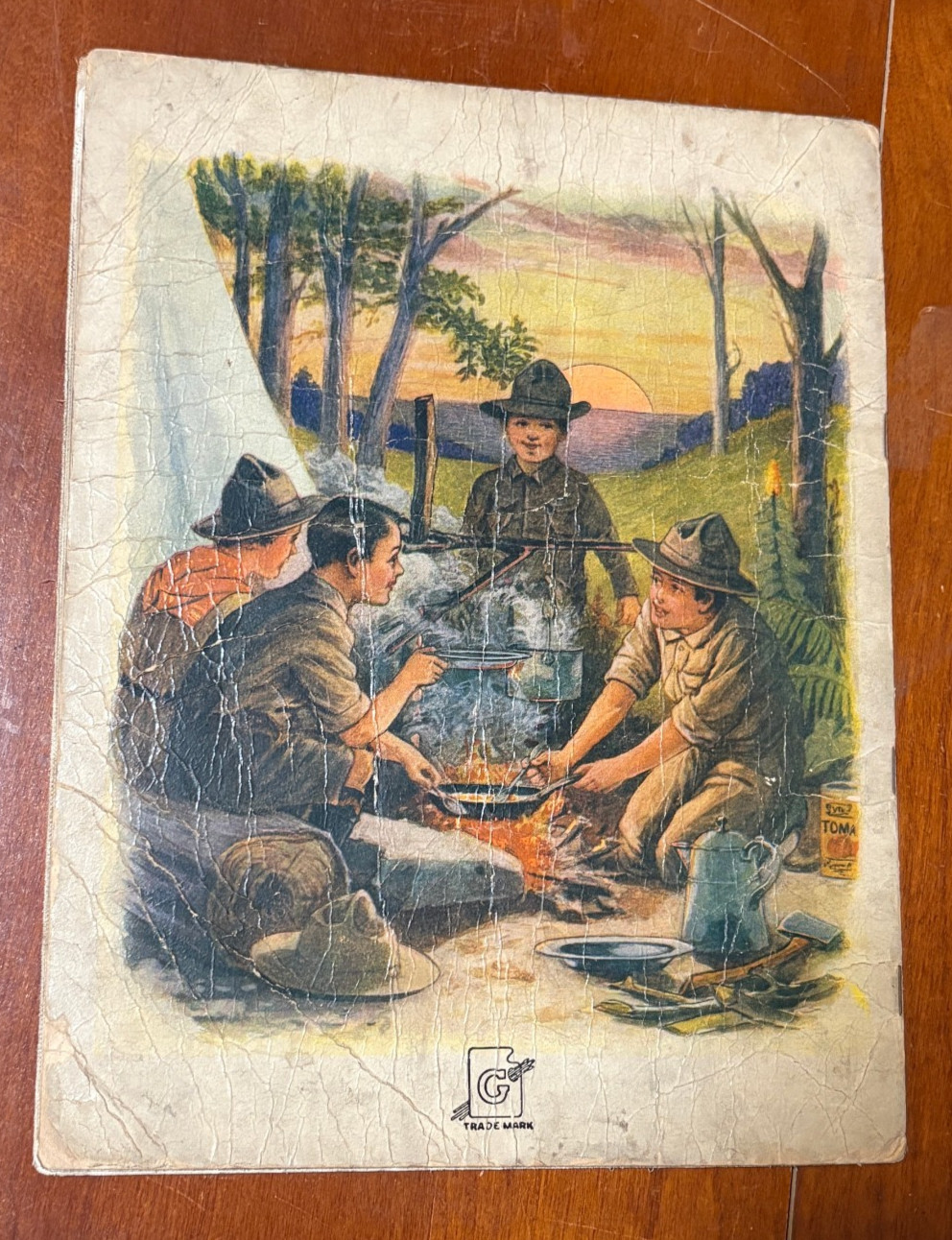 The Boy Scout ABC, Linen, Sam’L Gabriel Sons no 517 copyright 1916 Good complete