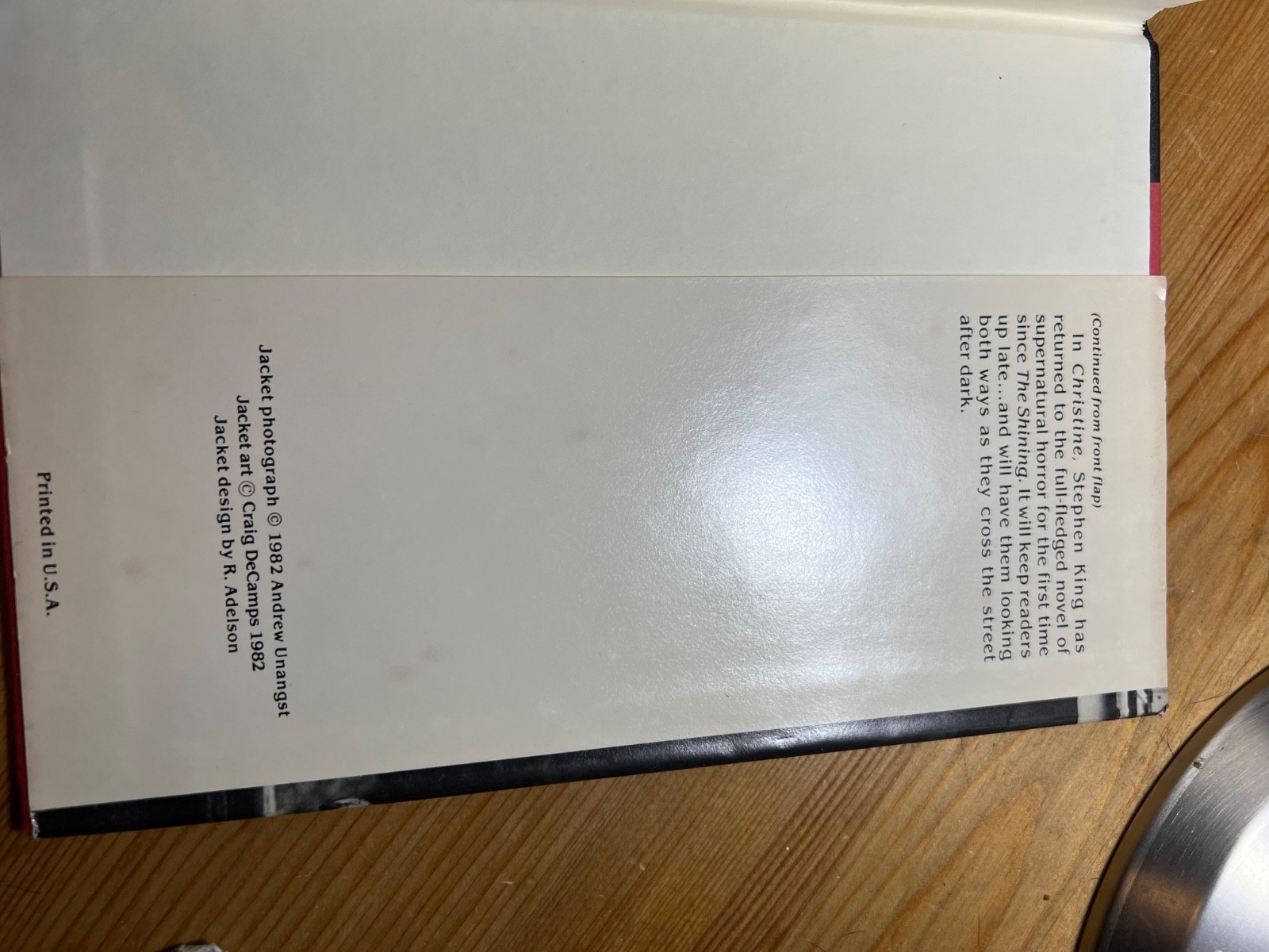 Stephen King CHRISTINE 1st Edition 1st Printing 1983 Viking Hardcover DJ Vintage