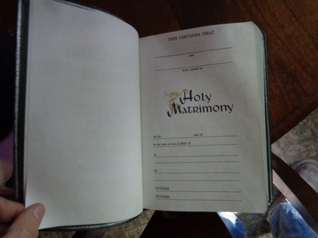 RIVERSIDE gray Genuine Leather Holy Bible KJV Giant Print Living Word WOC in red