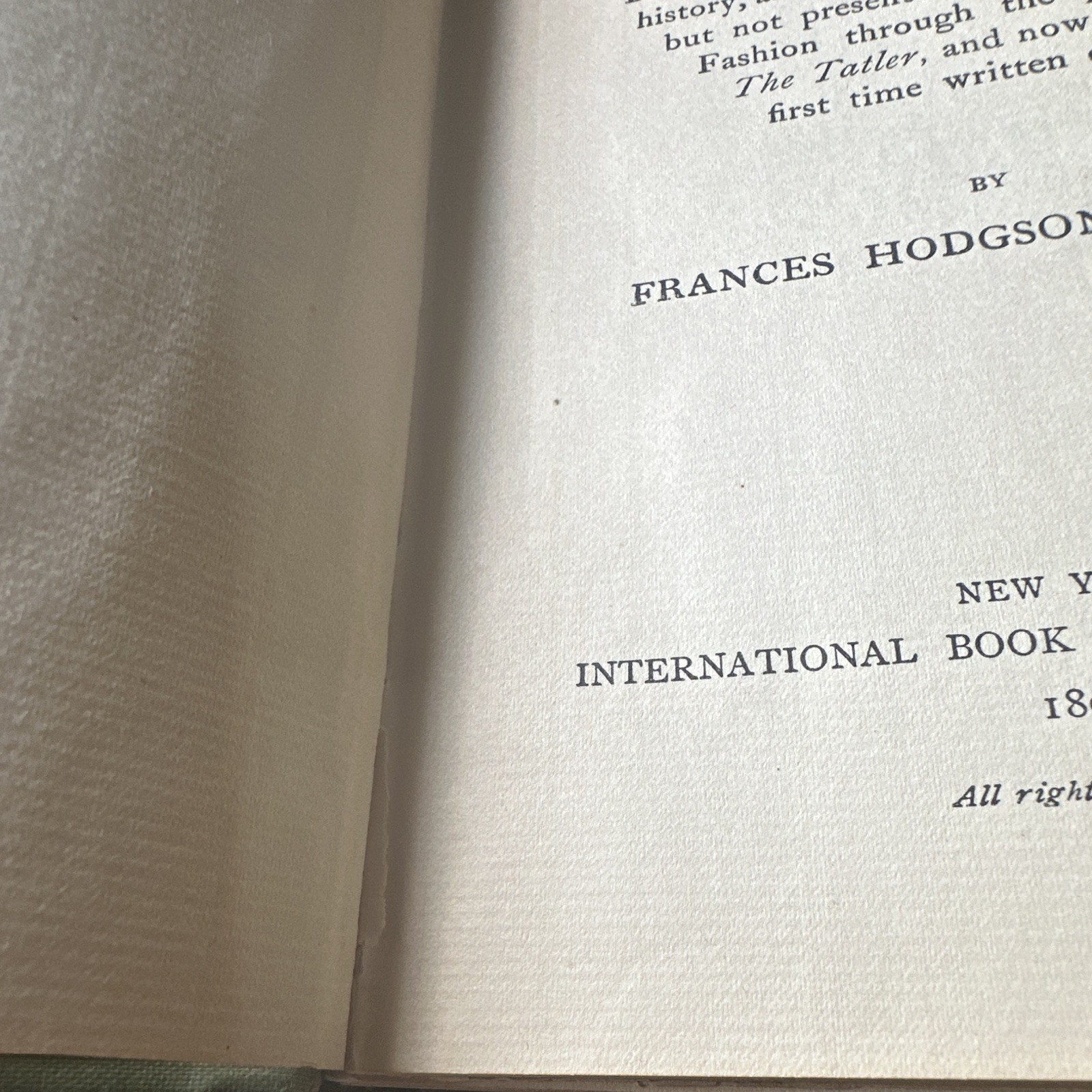 1899 A LADY OF QUALITY Frances Hodgson Burnett JULIA ARTHUR ED Antique Hardcover