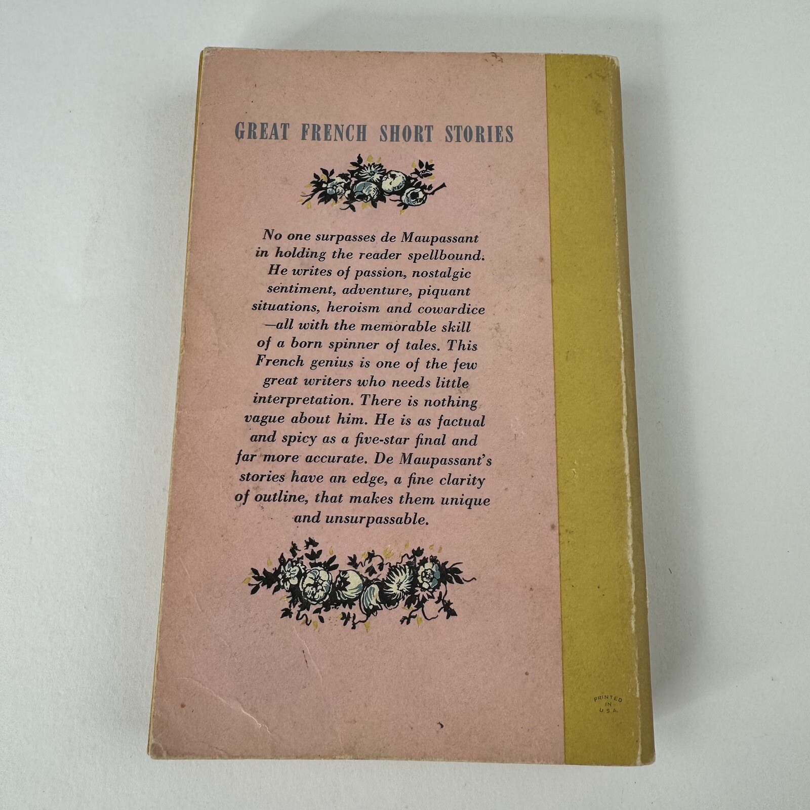 The Great Short Stories Of De Maupassant Paperback 1958 Vintage Pocket Books