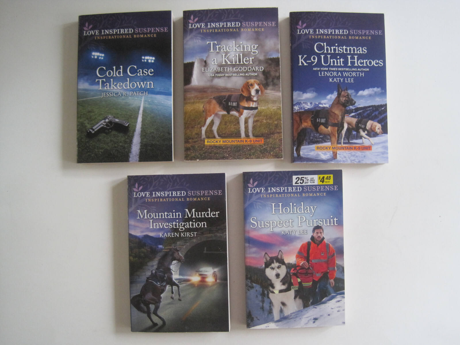 Lot of 77 unread Love Inspired Suspense Inspirational Romance paper back books