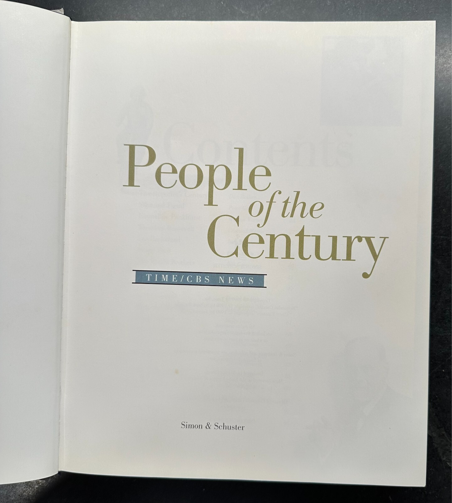 Time CBS News People of the Century Hardcover Dan Rather 1999