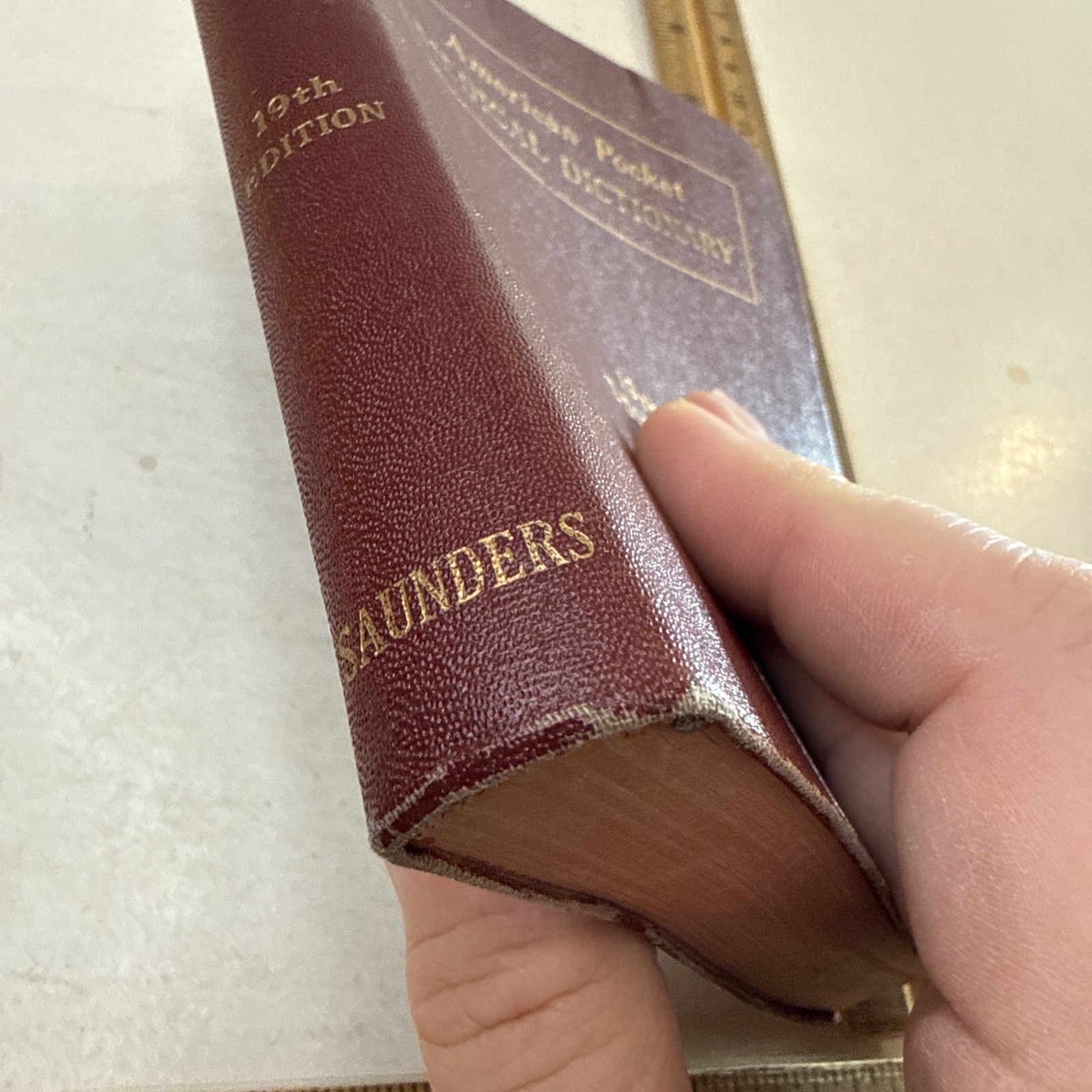 American pocket Medical Dictionary Vintage 1955 Anatomy disease doctor office