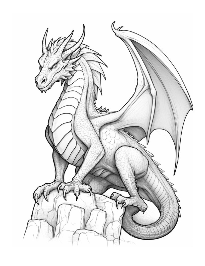 Dragon Coloring bookhours of fun for all
