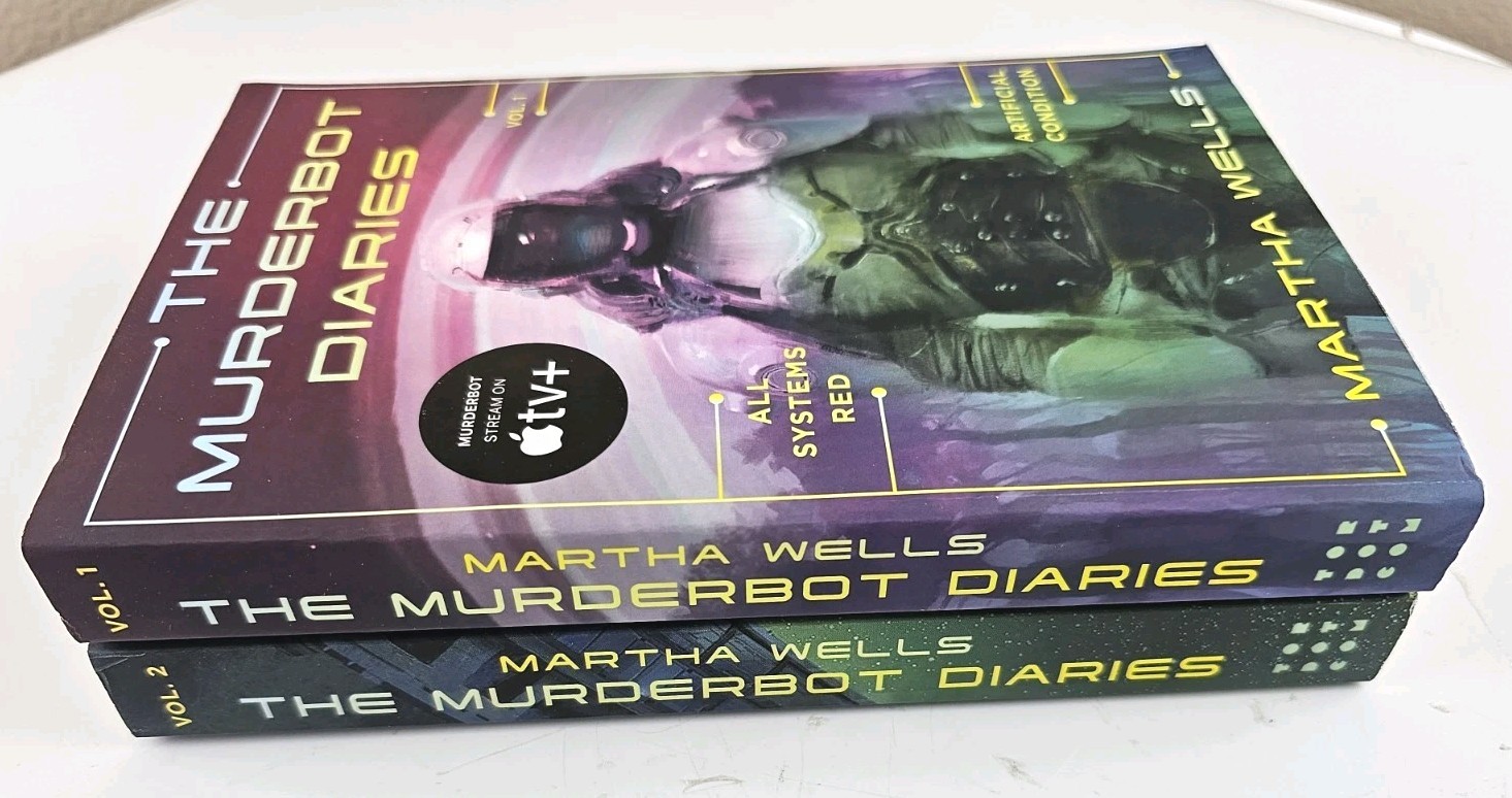 The Murderbot Diaries Vol 1 and 2 Author Martha Wells – Very Good! Paperback