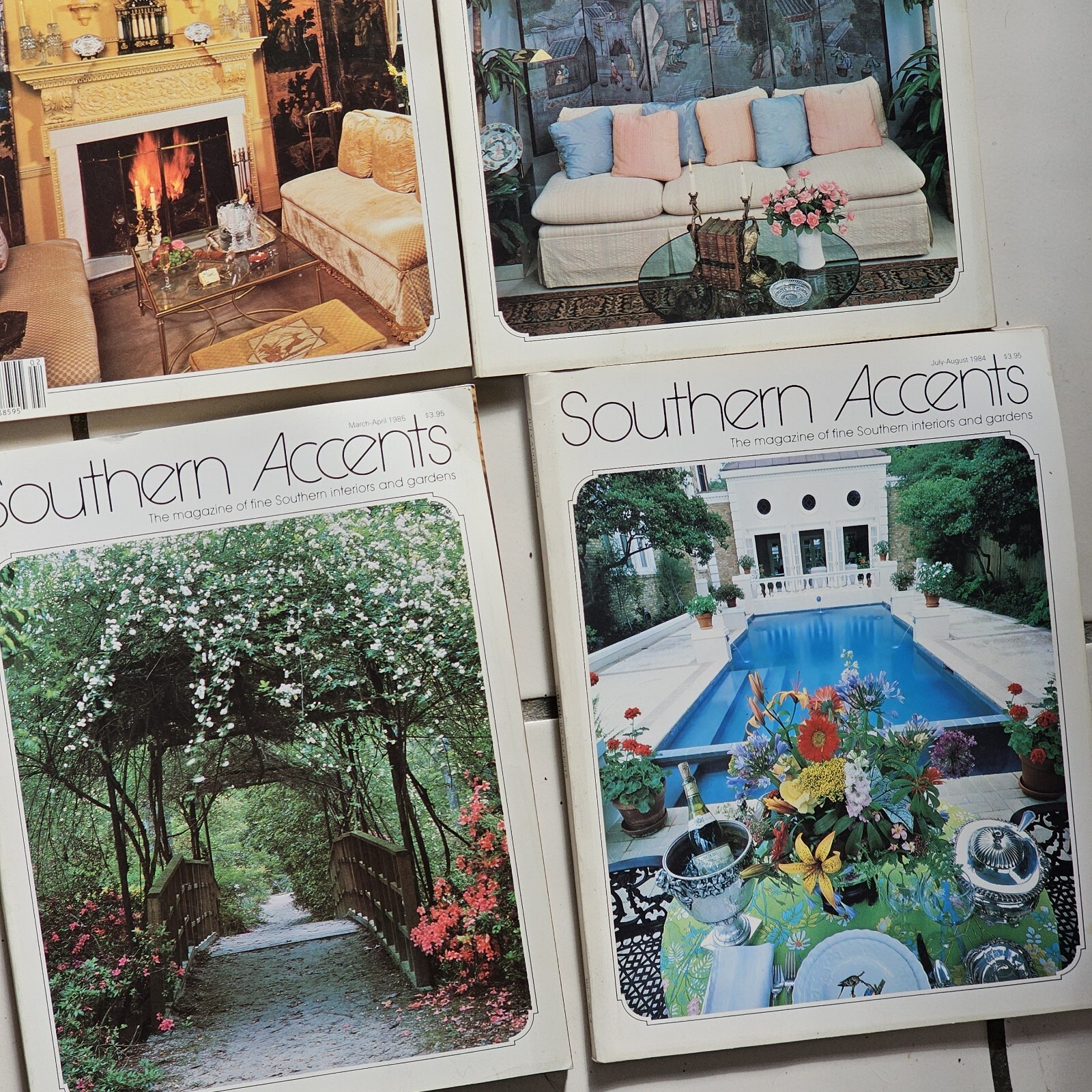 Southern Accents Magazine Lot Of 6 Issues 1984 & 1985 Printings Multi Month