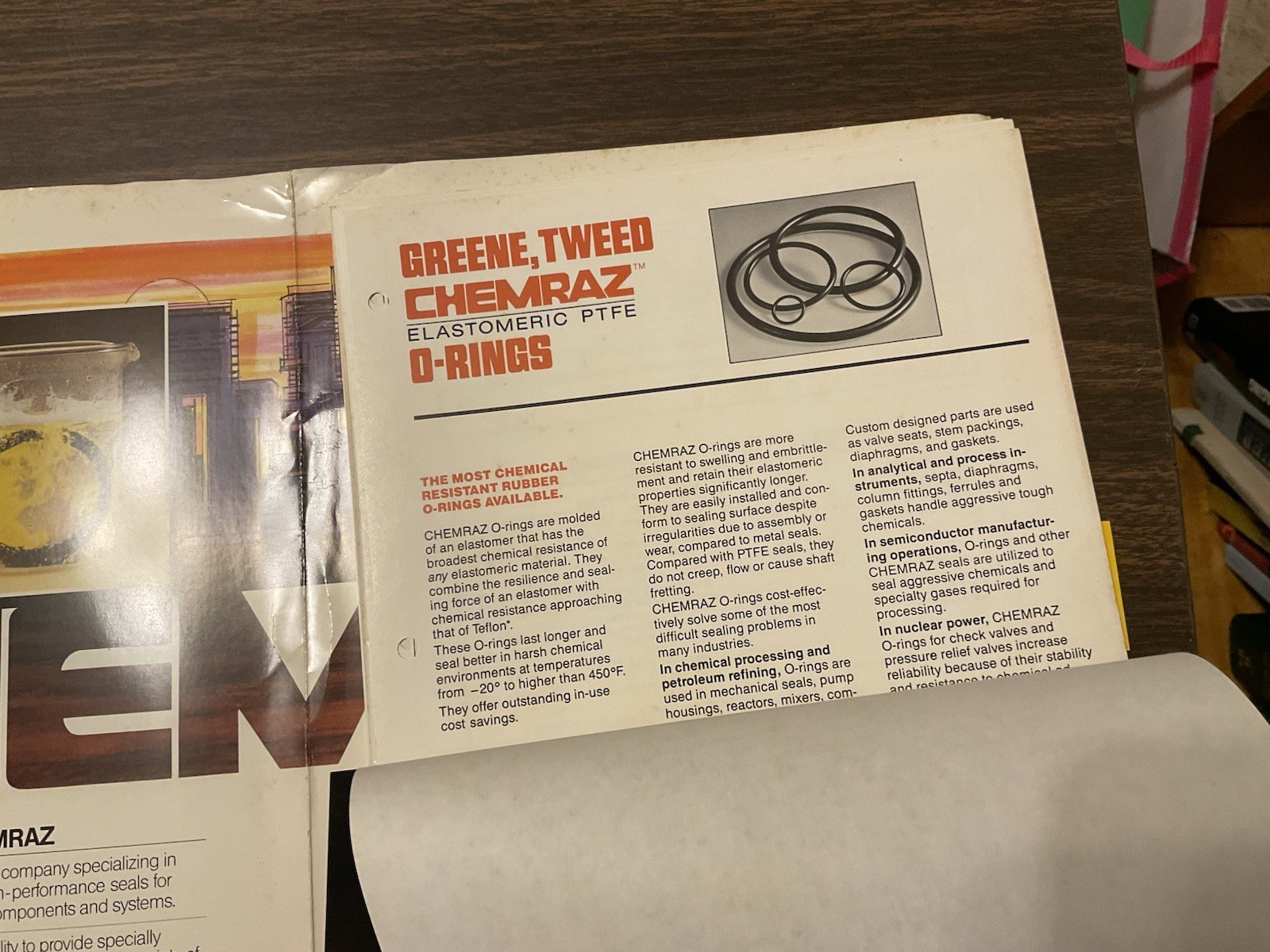 Chemraz Product Information Folder, Catalog, Brochure, Pamphlet, H3
