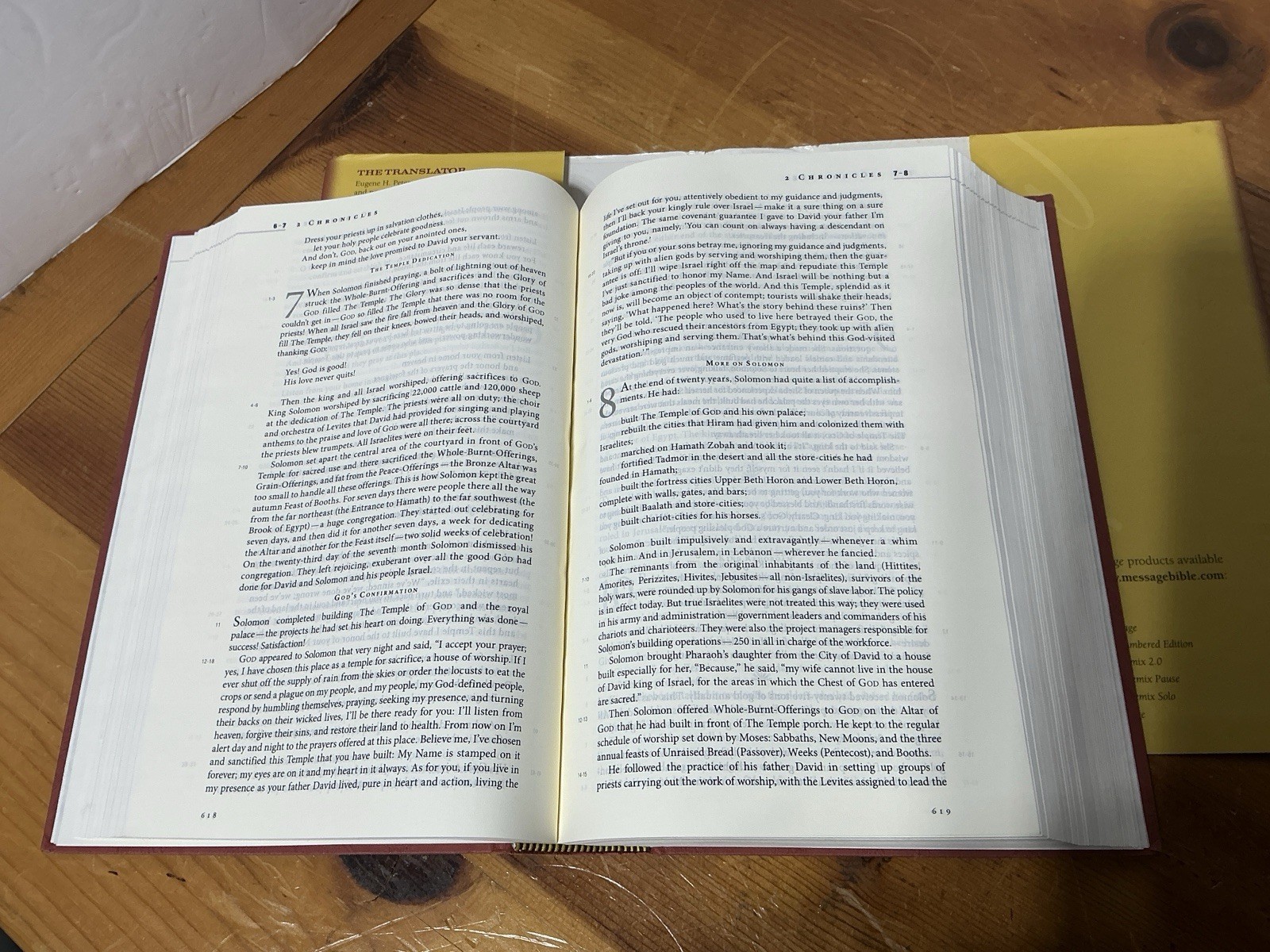 Conversations The Message Bible With Its Translator EUGENE H. PETERSON HC/DJ