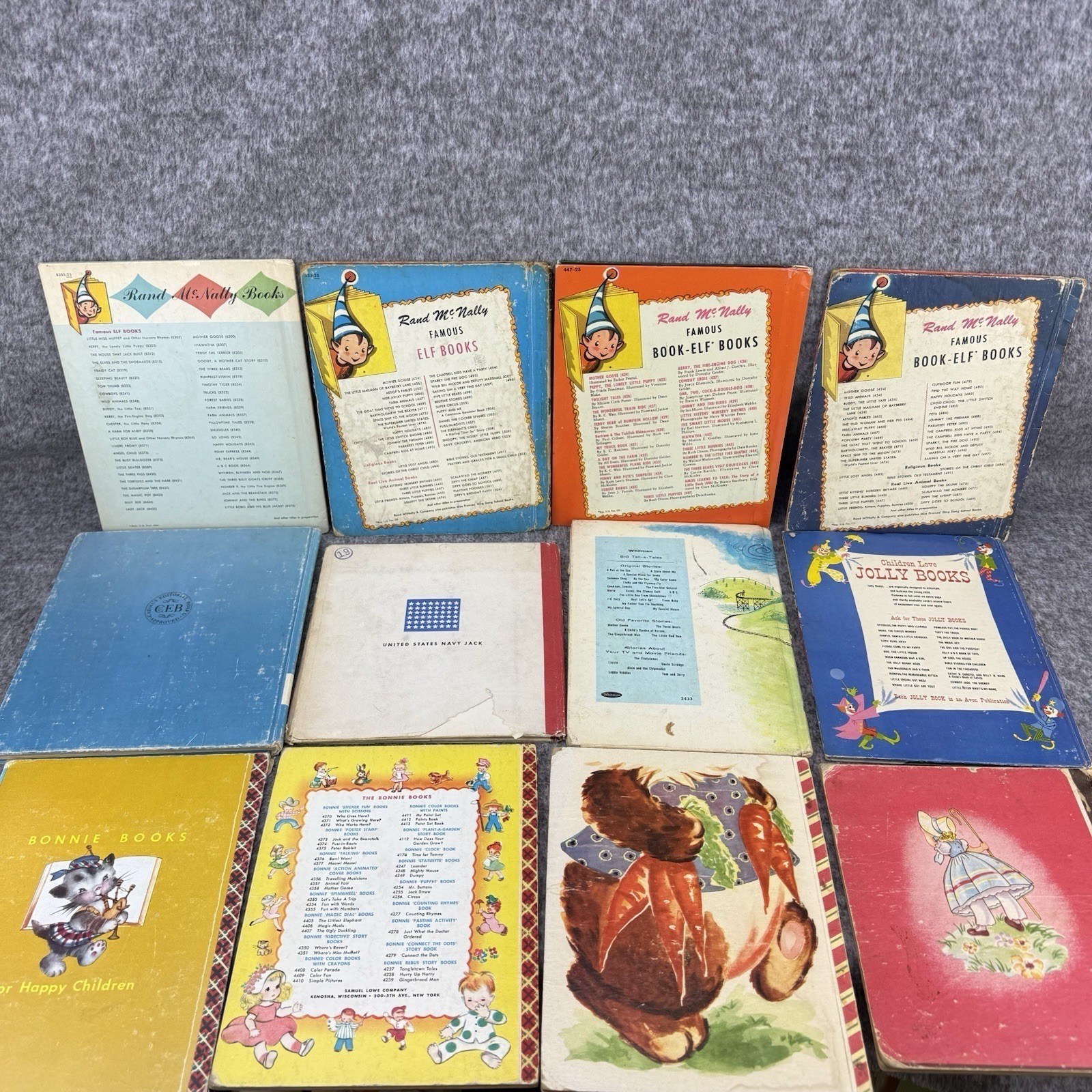 ✅Mixed Lot Of 28 VTG HC Childrens Books Rand McNally Wonder Books and Various