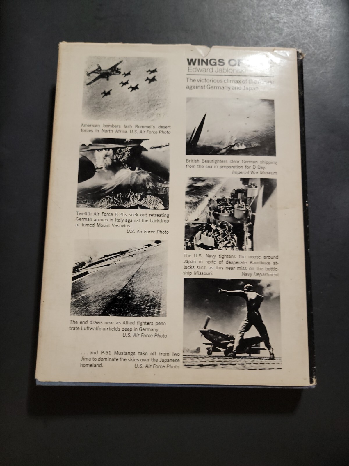 1972 Wings of Fire Airwar Volume IV Edward Jablonski HC/DJ Book 243 Pages