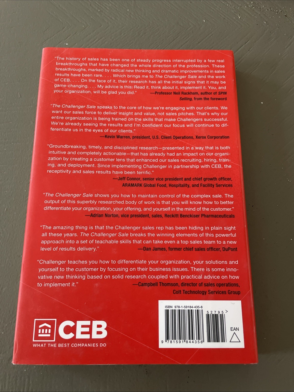 Challenger Sale : Taking Control of the Customer Conversation by Brent Adamson