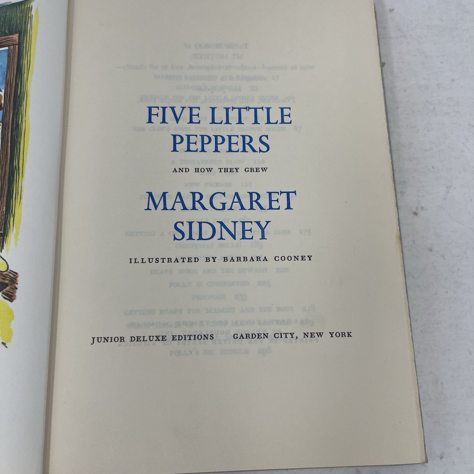 Five Little Peppers Margaret Sidney Junior Deluxe Ed. HC Barbara Cooney Illus.