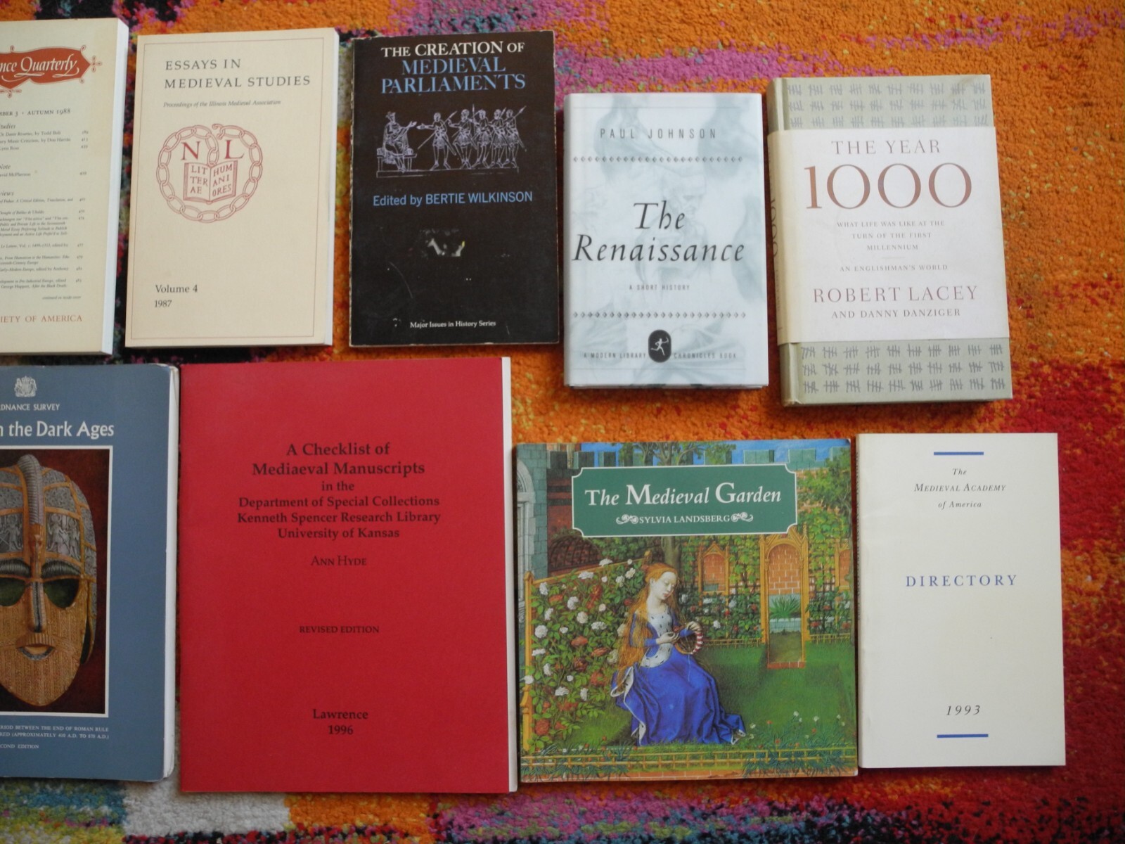 Medieval History Vintage Book Lot Middle Ages Renaissance Society Studies EuroUK