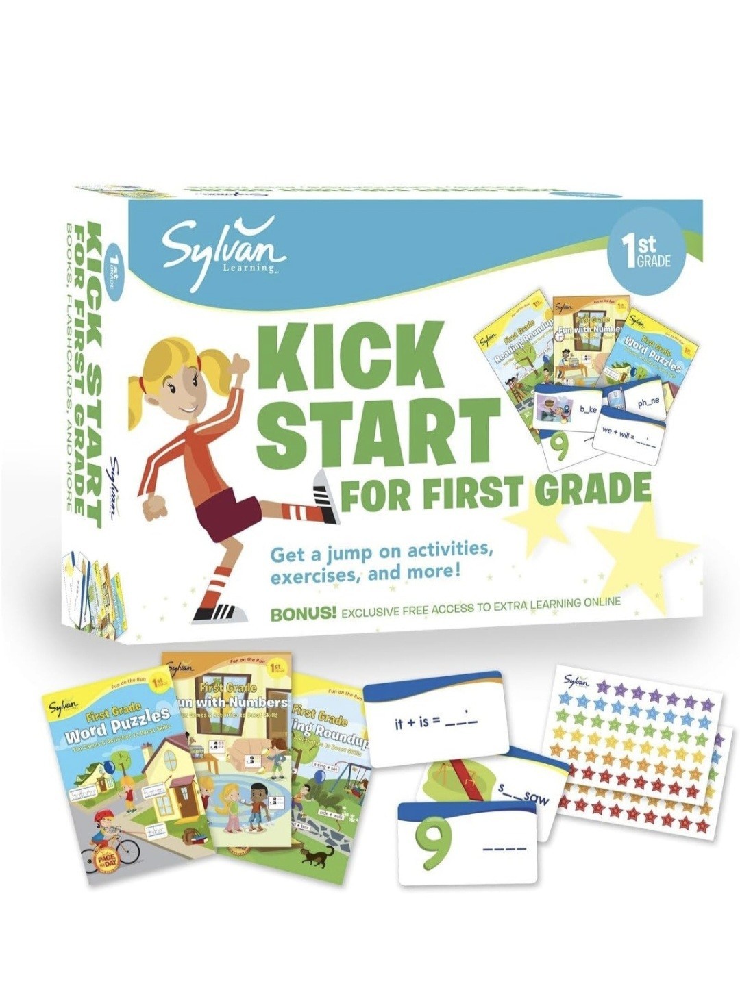 Sylvan Kick Start for First Grade by Sylvan Learning (2013, Uk-Trade Paper) NEW!
