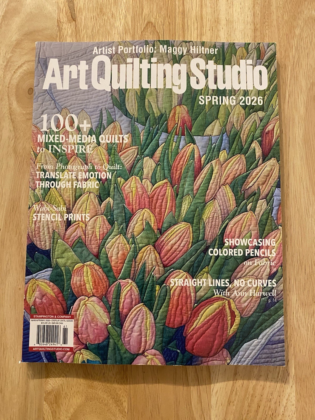 Art Quilting Studio Magazine Spring 2026 How To Craft Art Quilt Sew US SELLER
