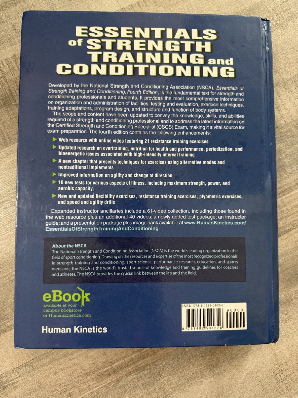 Essentials of Strength Training and Conditioning 4th Ed HC NSCA Haff Triplett