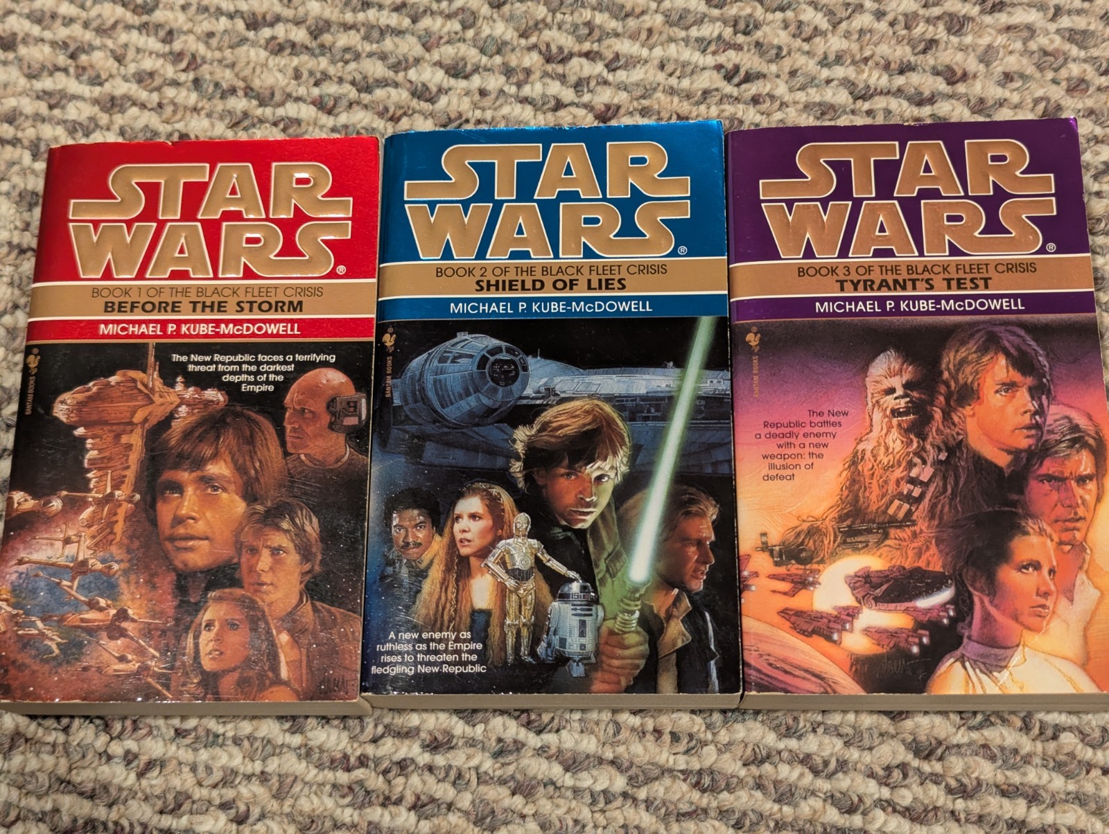 Star Wars Books 11 Paperbacks Hans Solo Trilogy Jedi Academy Black Fleet Crisis