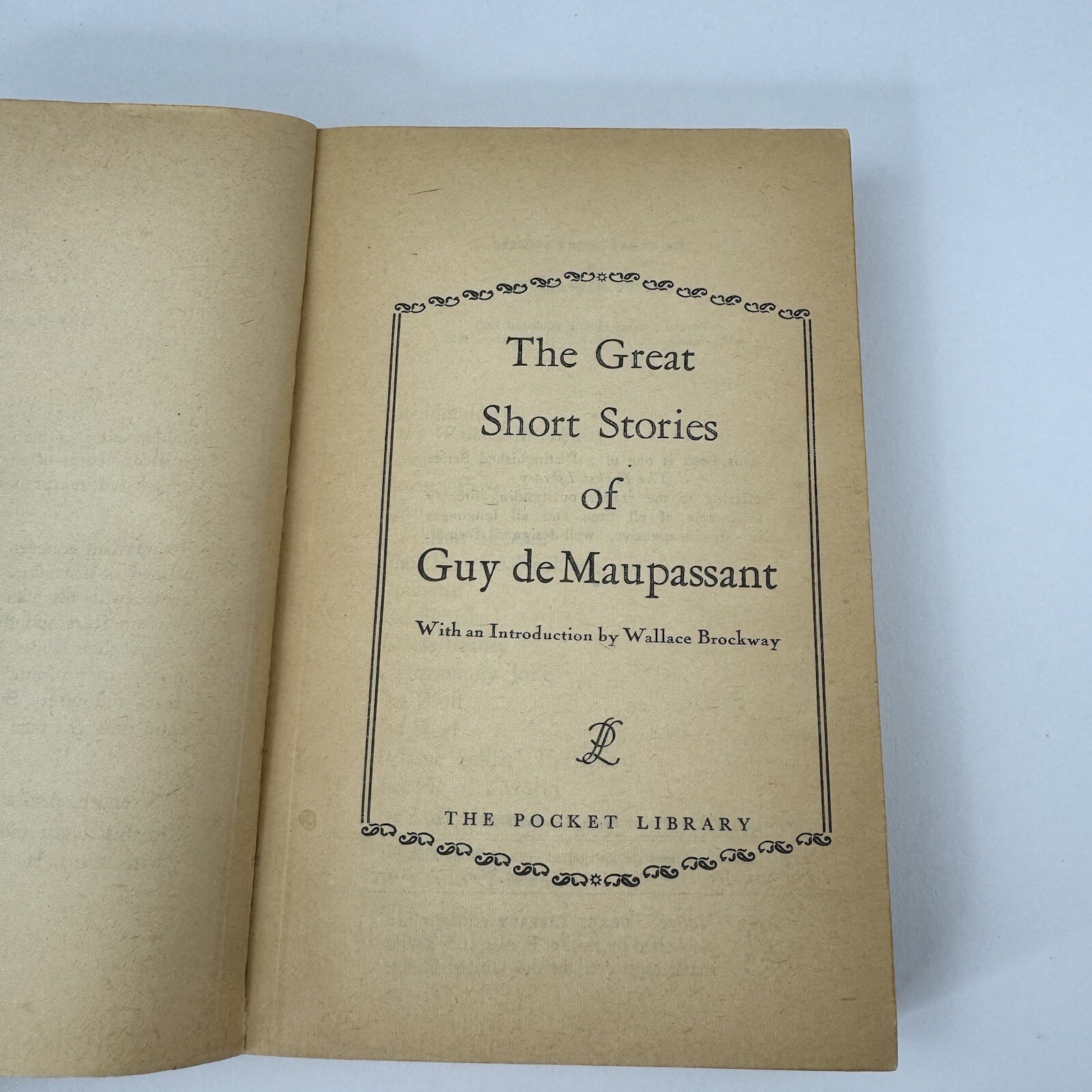 The Great Short Stories Of De Maupassant Paperback 1958 Vintage Pocket Books