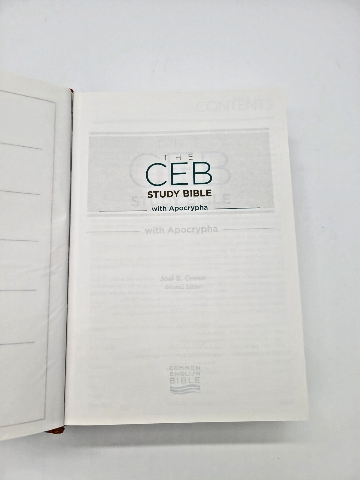 The CEB Study Bible With Apocrypha: Common English Bible Copyright 2013