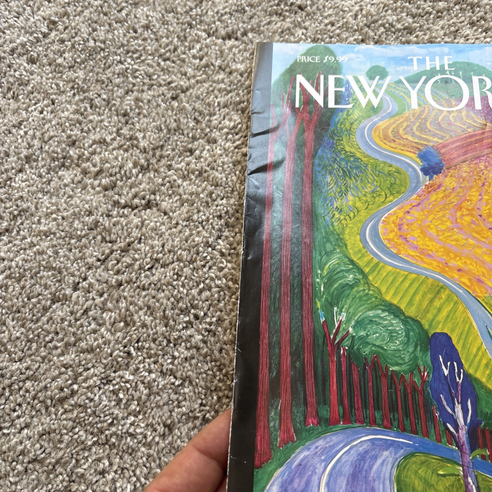 The New Yorker June 9 2025 Magazine David Hockney Going Up Garrowby Hill VG