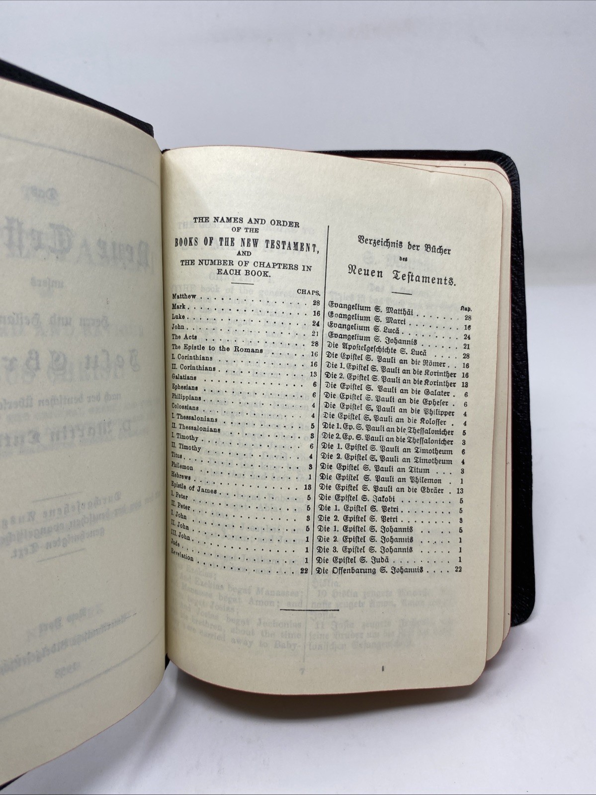 The New Testament German and English 1958 American Bible Society Leather-Like