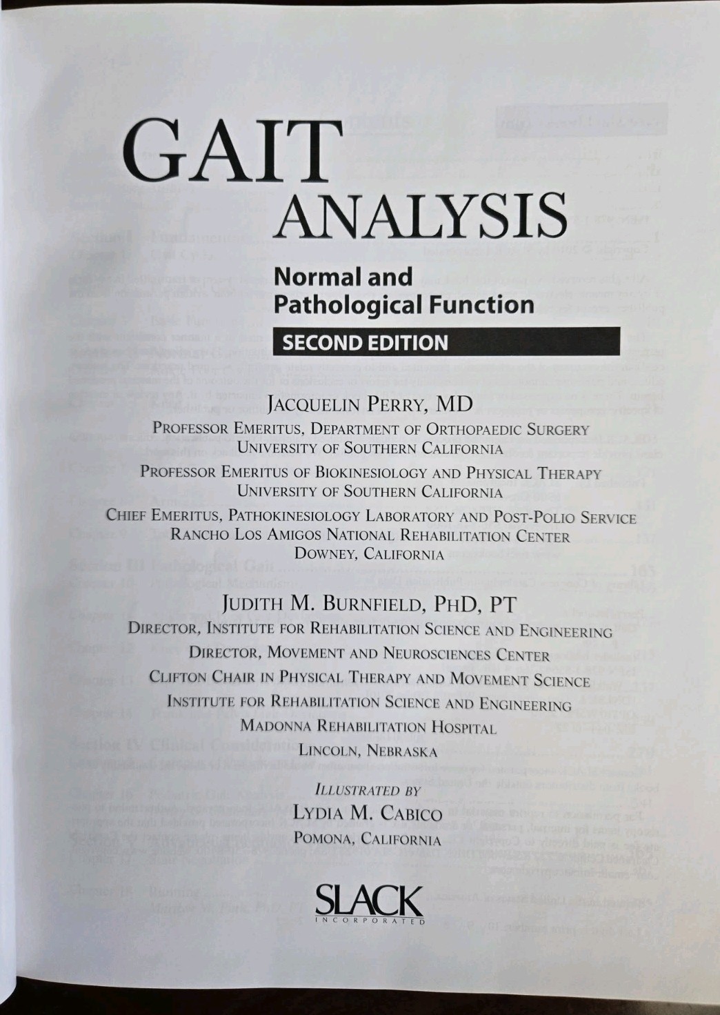 Gait Analysis : Normal and Pathological Function by Jacquelin Perry 2nd Edition