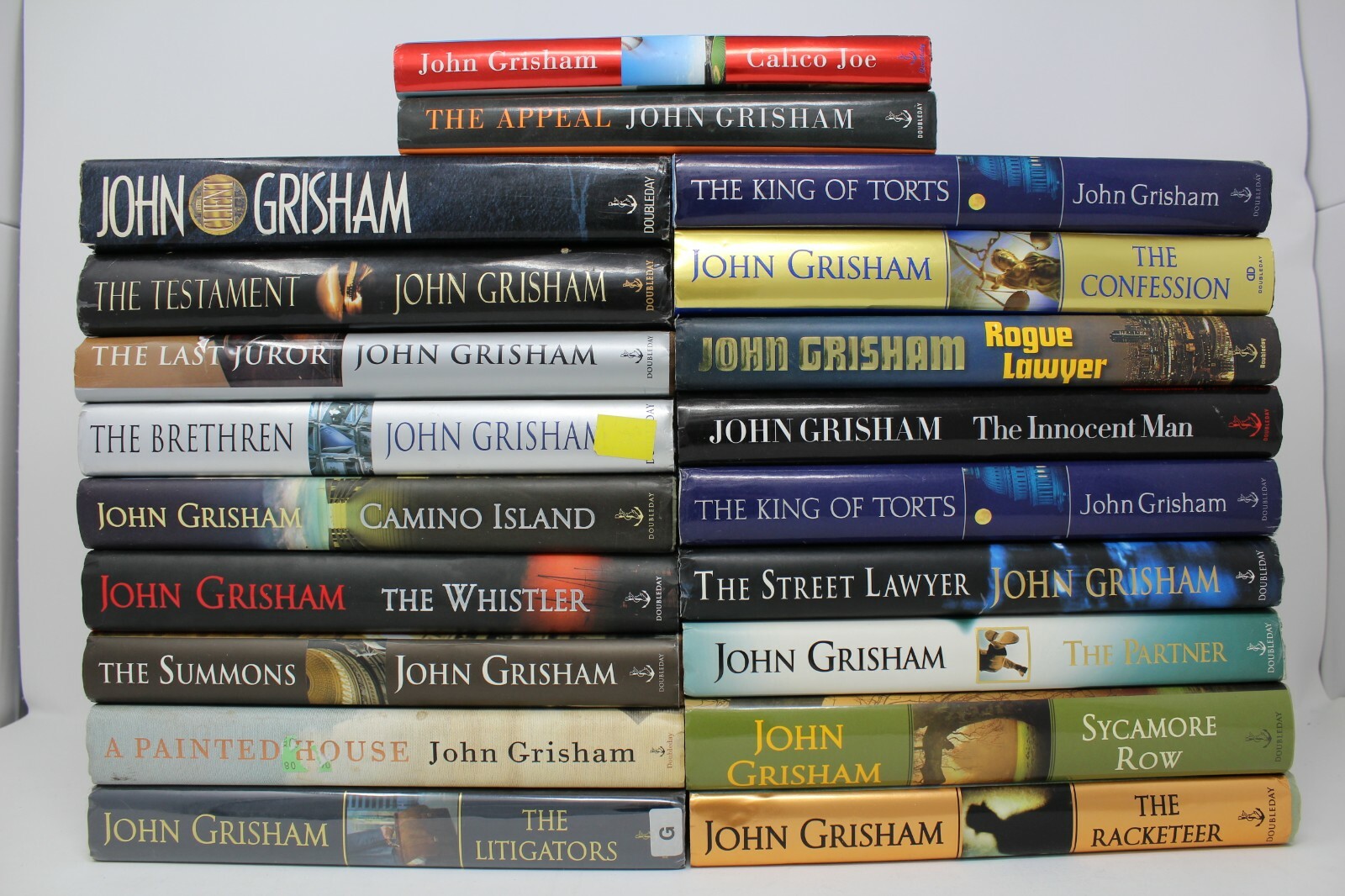Lot of 10 John Grisham Hardcover Books – Random – Free Shipping