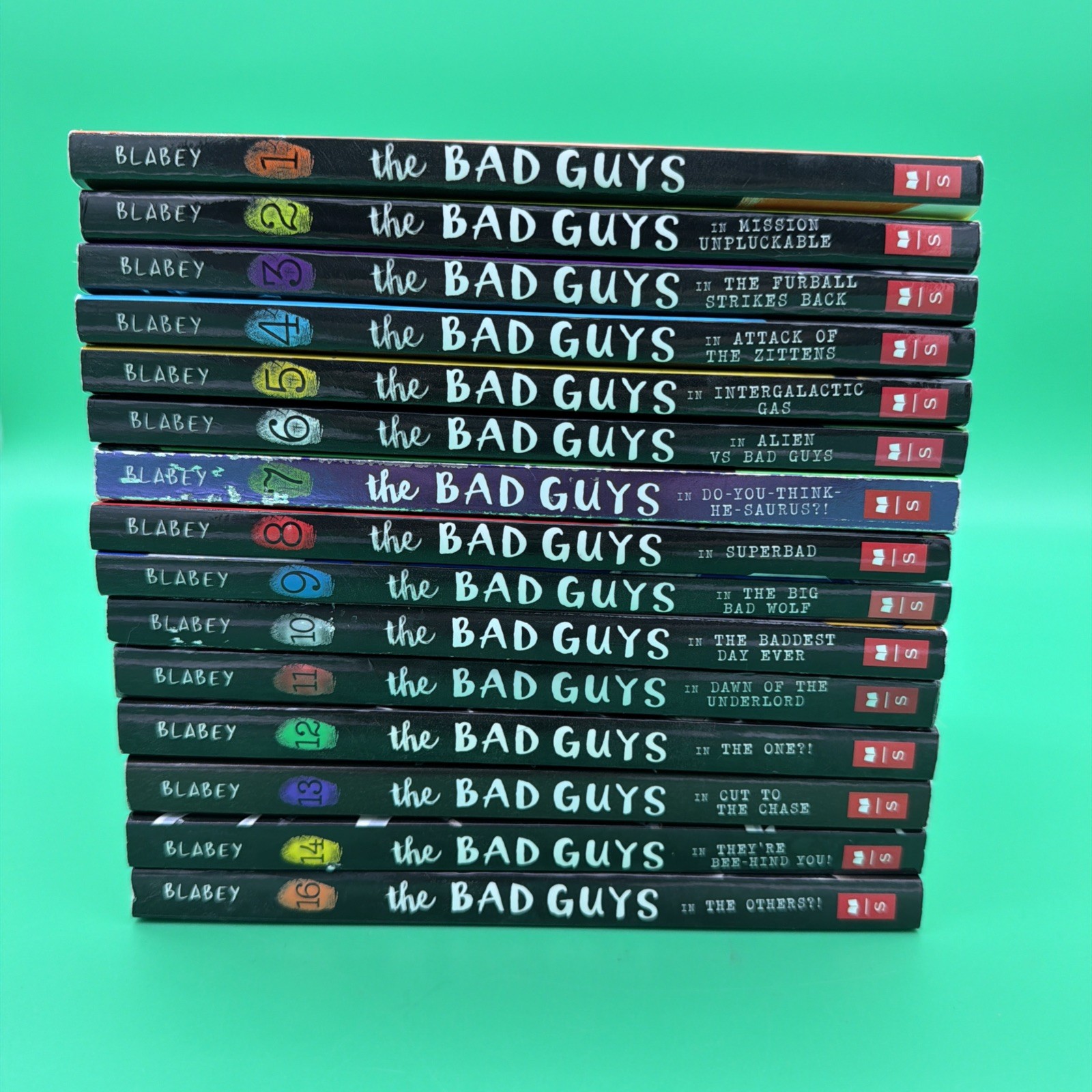 The Bad Guys Series by Aaron Blabey Lot Of 15 Paperback Books 1-14 & 16