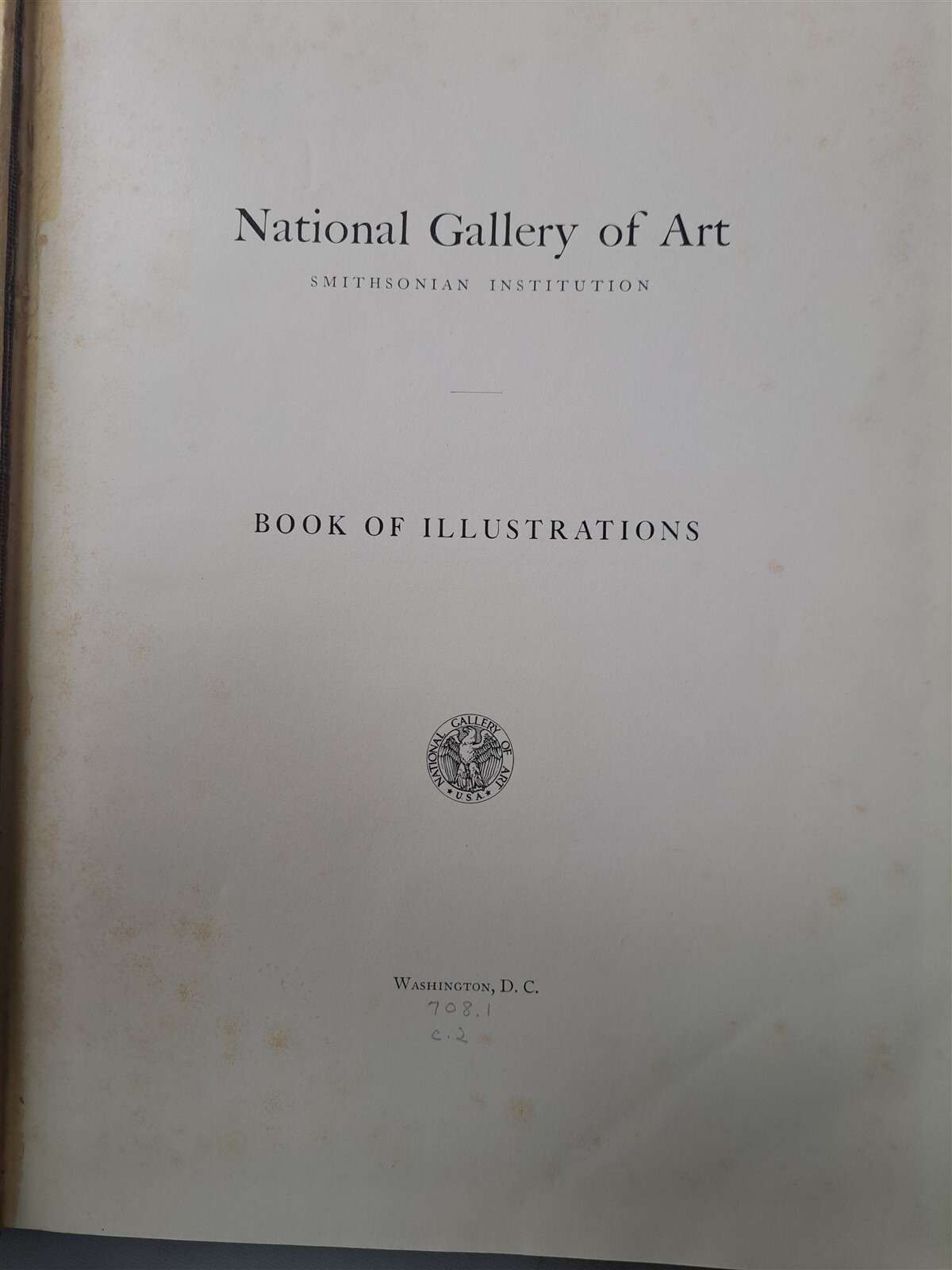 Washington DC National Gallery of Art Book of Illustrations 1942 HC
