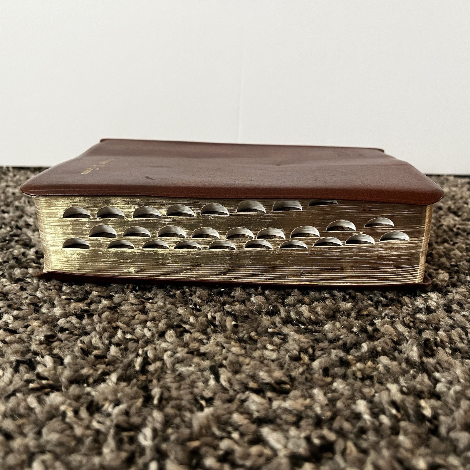 Brown Leather LDS Scripture Set – Holy Bible Book Of Mormon D&C Tabbed 5.25×7.5”