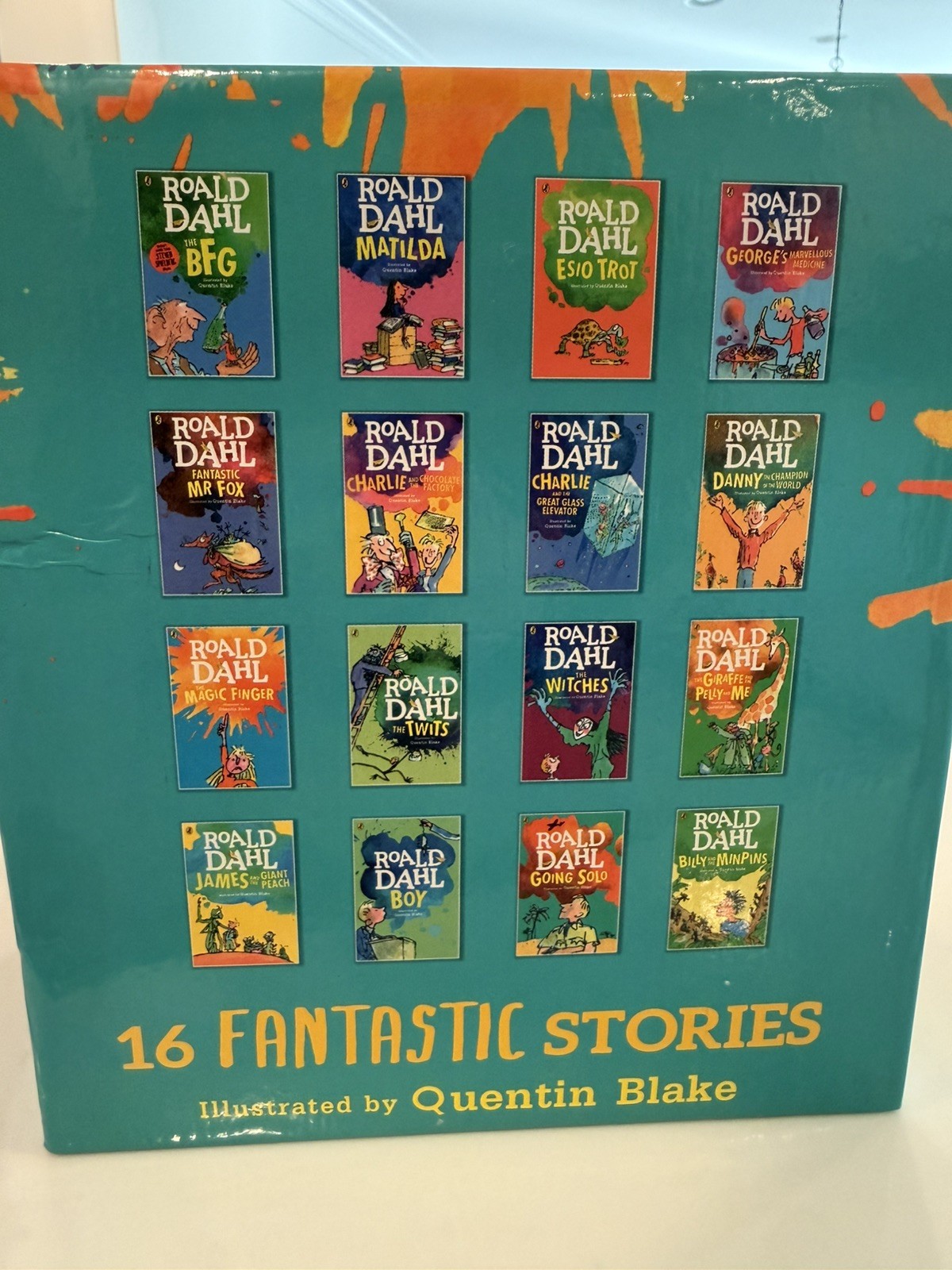 Roald Dahl Collection 16 Books Fantastic Stories Box Set Paperback Clean Nice
