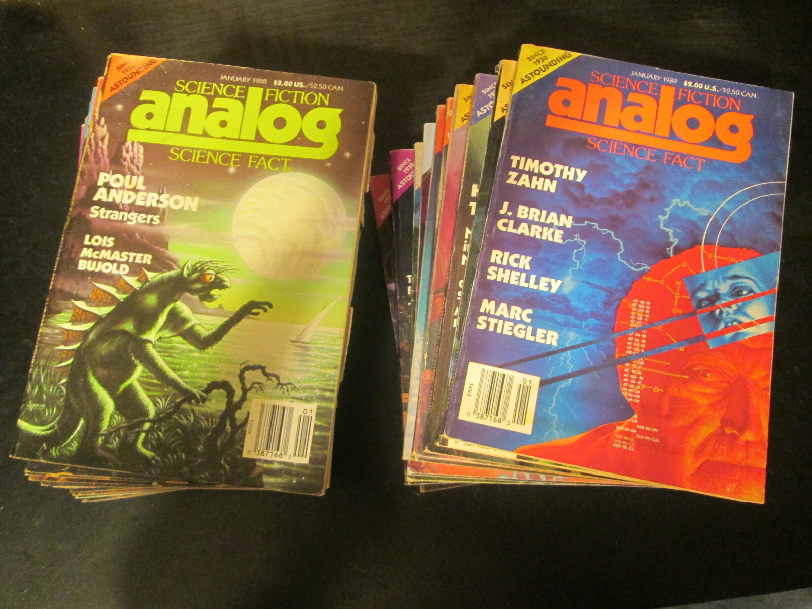 Analog Science Fiction – Science Fact – Multiple Titles to Choose From 1975-1989