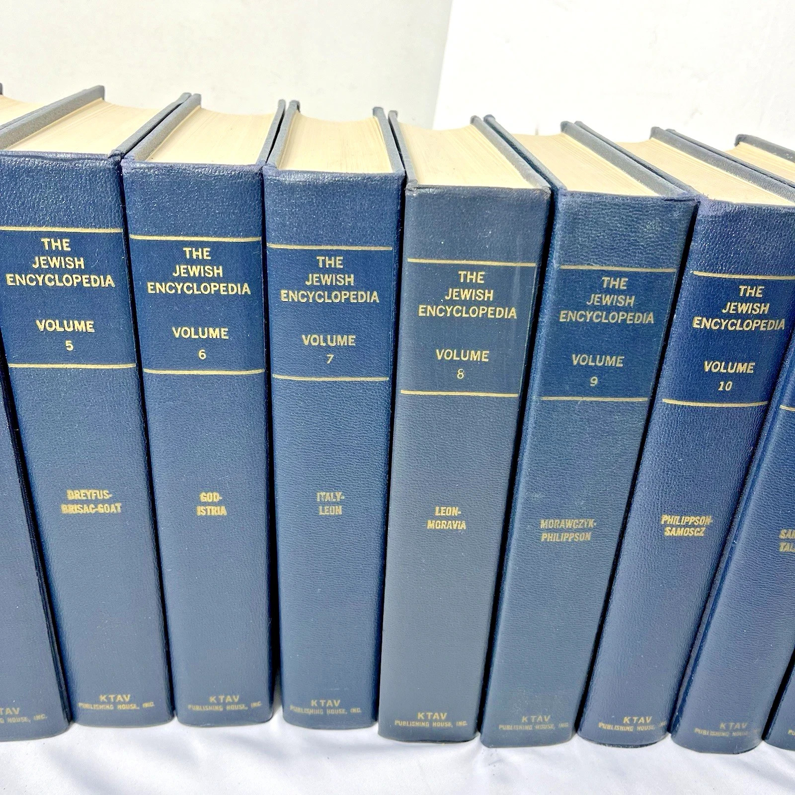 12 Volume The Jewish Encyclopedia KTAV Publishing House History Religion Judaism