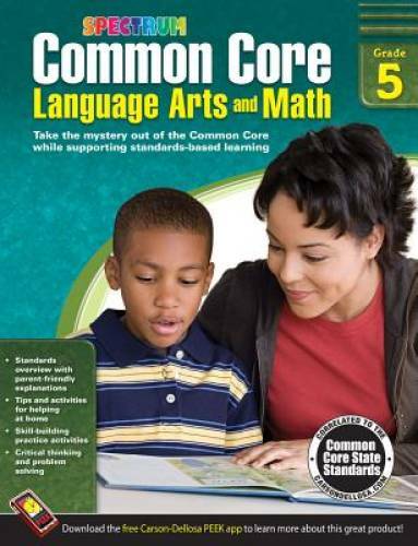Common Core Language Arts and Math, Grade 5 (Spectrum) – Paperback – GOOD