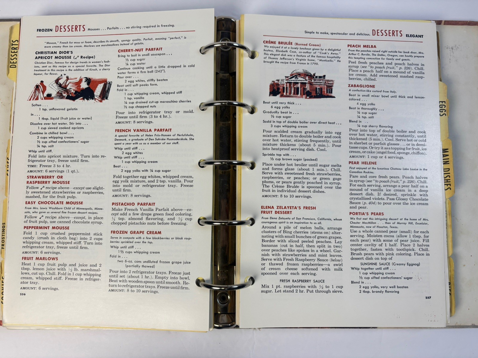 Betty Crocker’s Picture 5-Ring BINDER Cook Book Revised & Enlarged 1956 USA