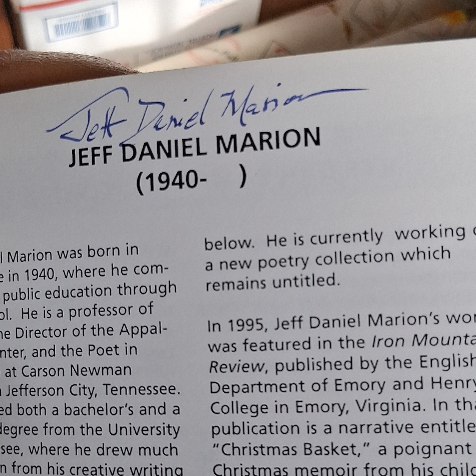 Tennessee Writers Signed by Multiple Authors Original Hardcover, English