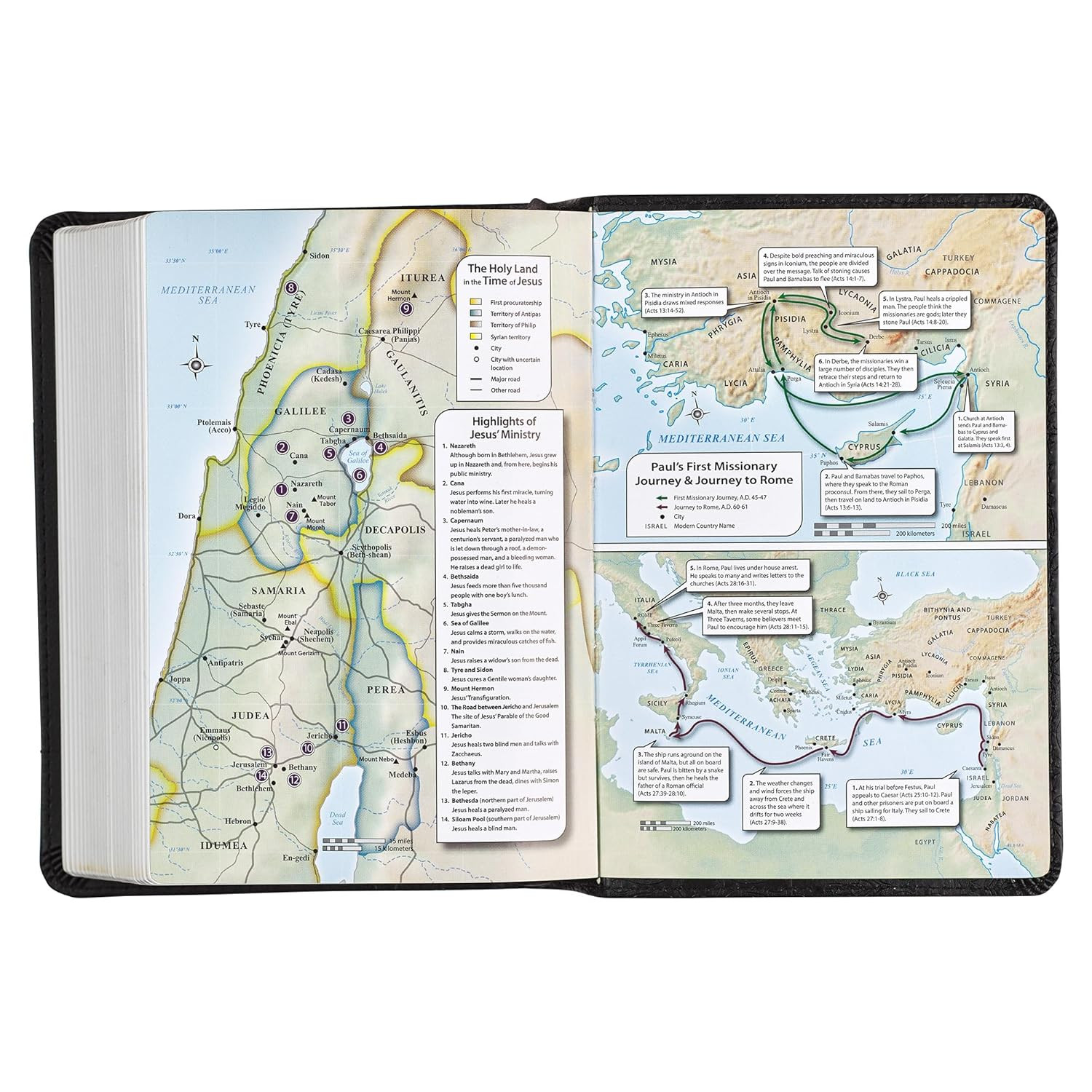 KJV Holy Bible, Compact Large Print Faux Leather Red Letter Edition – Ribbon Mar