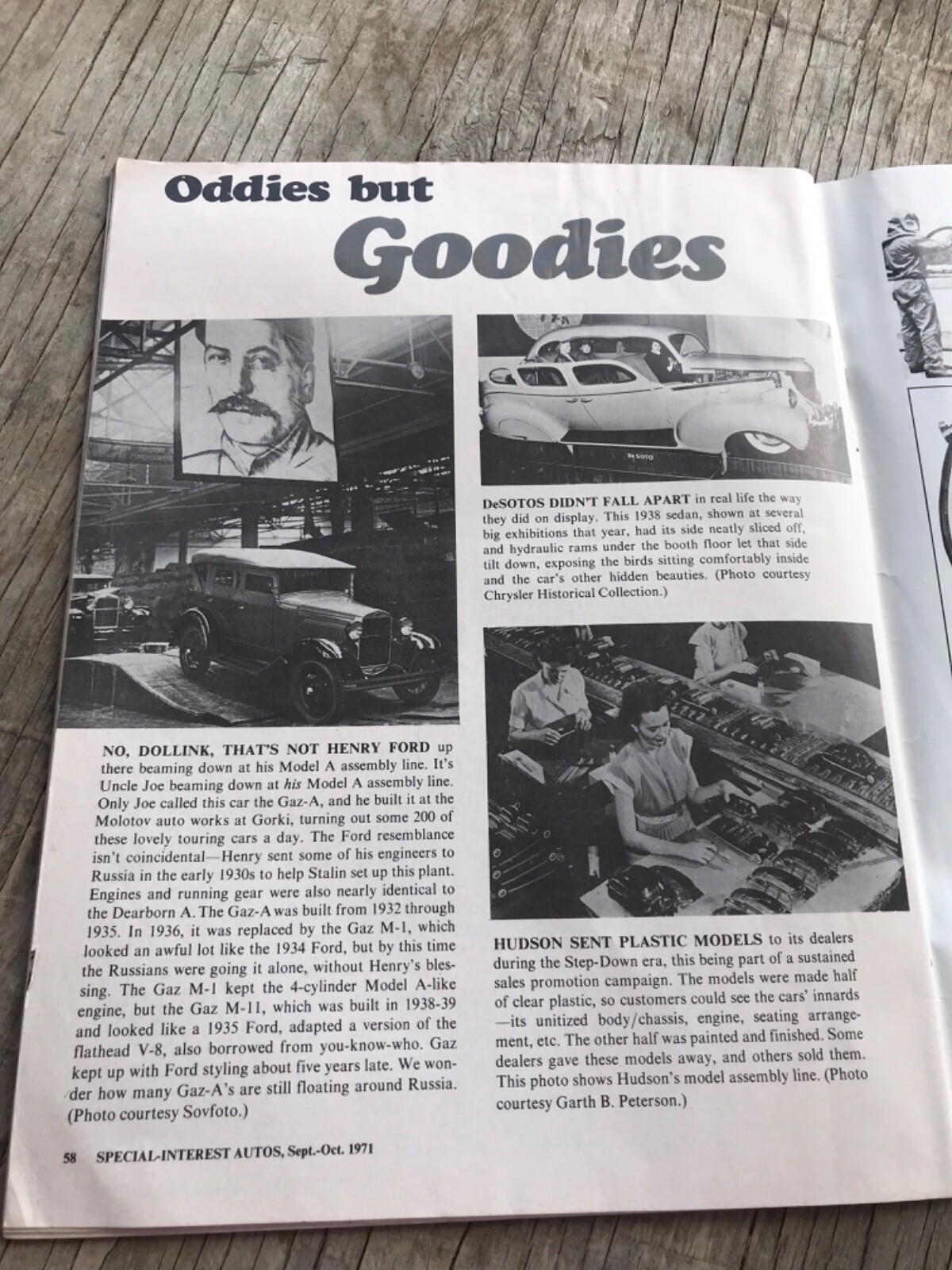 Sept/Oct 1971 Special-Interest Autos Hemmings Motor News Magazine 58 pages
