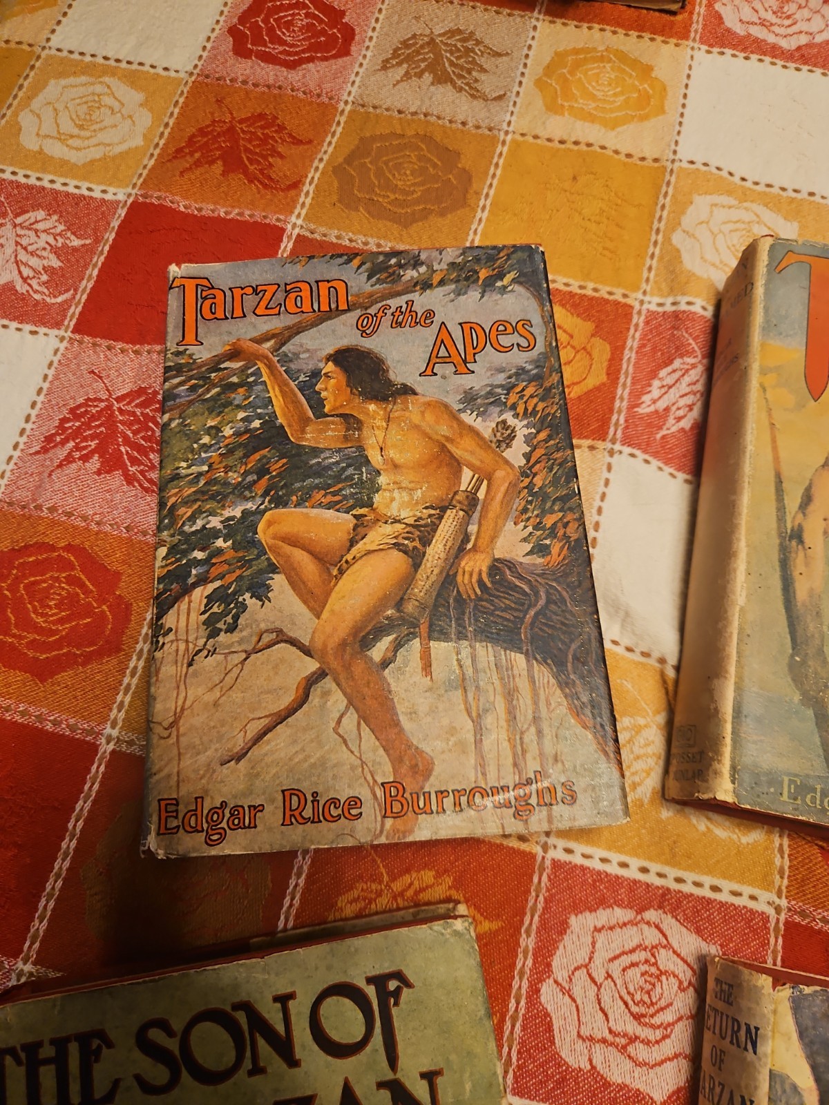 Tarzan Books by Edgar Rice Burroughs Set of 6 Vintage Hardcover Early Printings