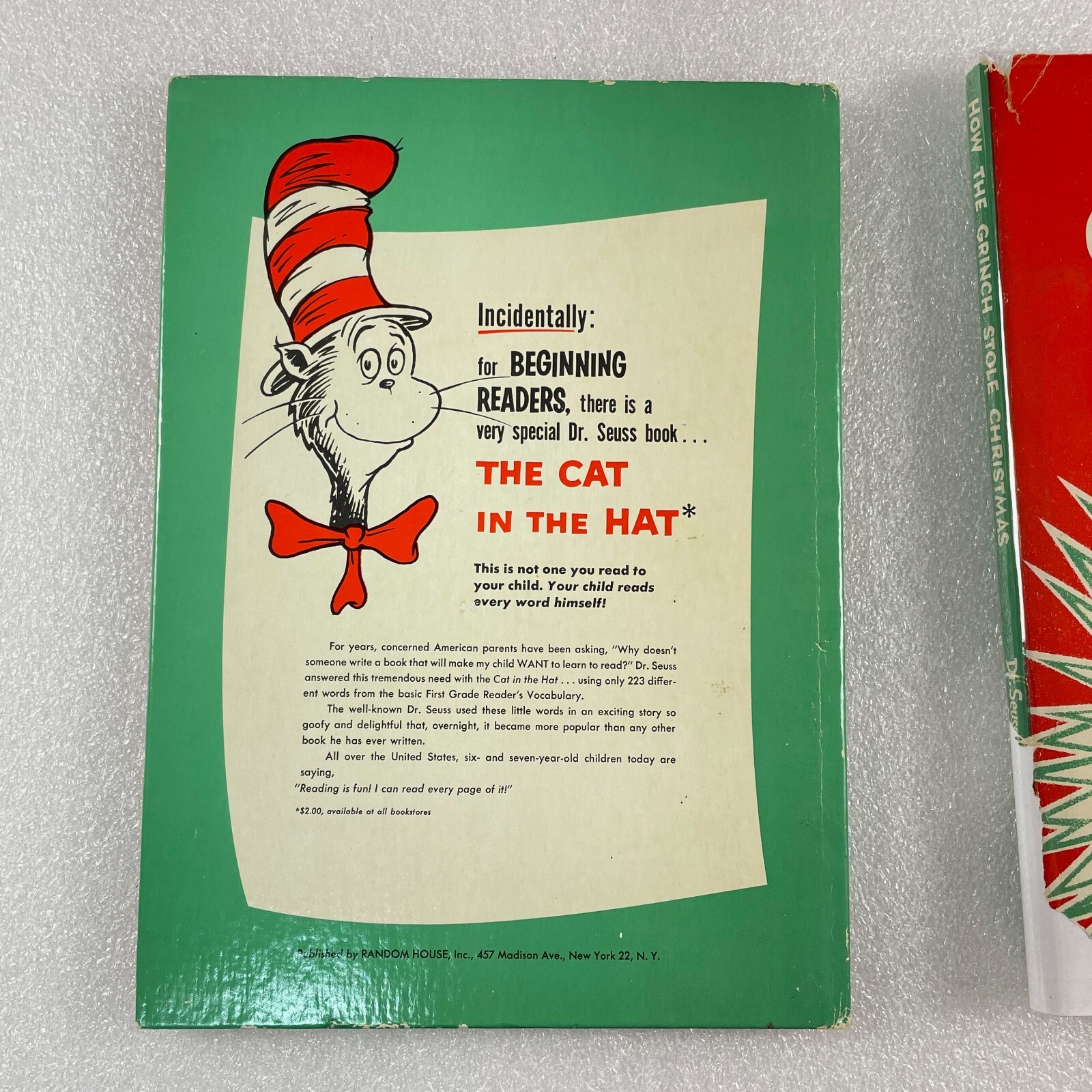 How the Grinch Stole Christmas! by Dr. Seuss 1st Edition 1957 Hardcover w/DJ