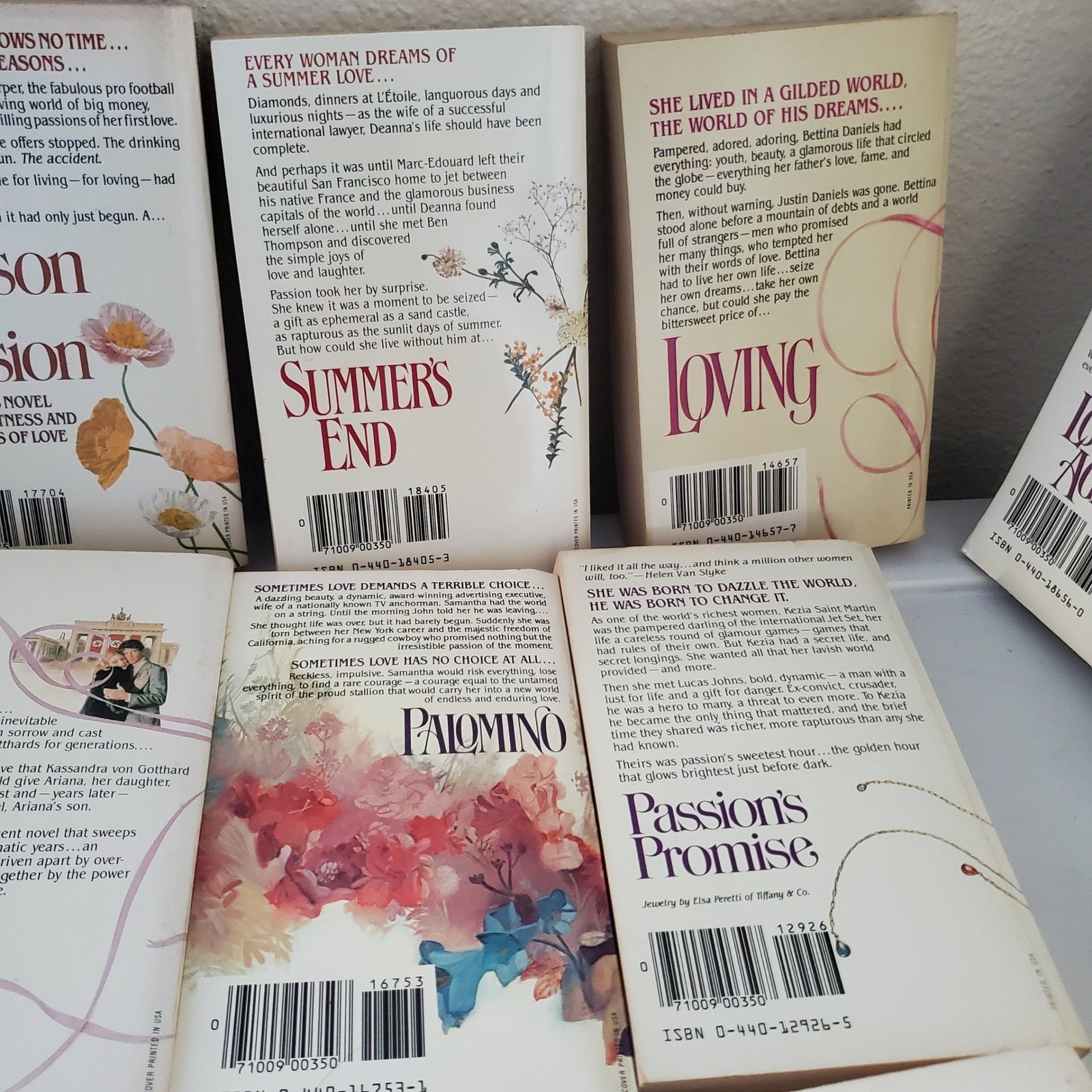 Danielle Steel Vintage Paperback Book Lot of 12 Romance Novels Dell Pocket Books