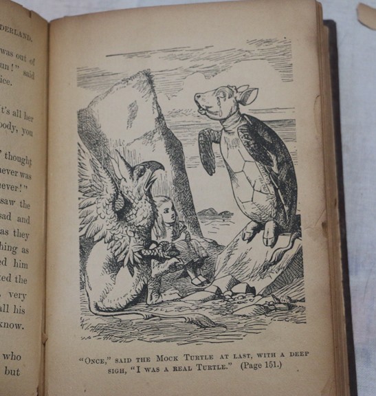 Scarce Antique Alice’s Adventures in Wonderland, Illust John Tenniel, c 1890
