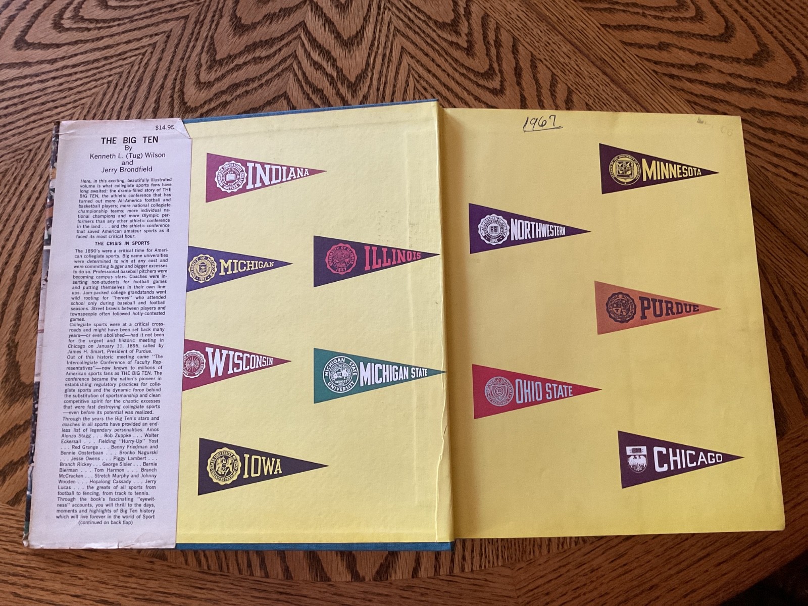 1967 “THE BIG TEN” BY TUG WILSON AND JERRY BRONDFIELD – 496 Pages