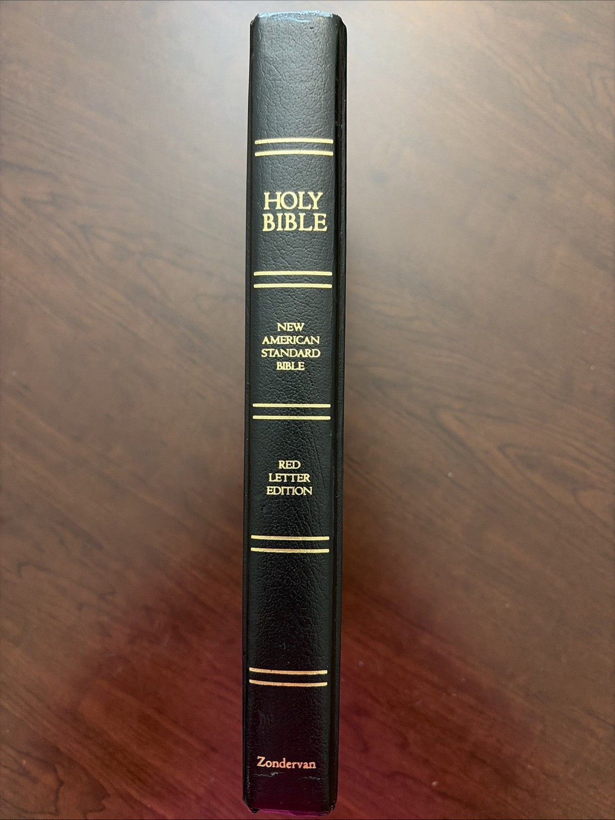 NASB Thinline Bible Red Letter Edition [Giant Print, Black] by Zondervan (1999)