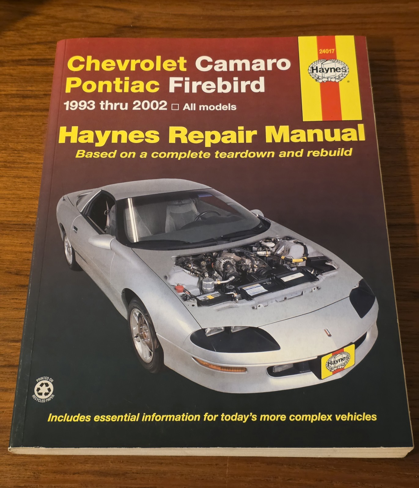 Chevrolet Camaro and Pontiac Firebird 1993 Thru 2002 Haynes Repair Manual : 1993