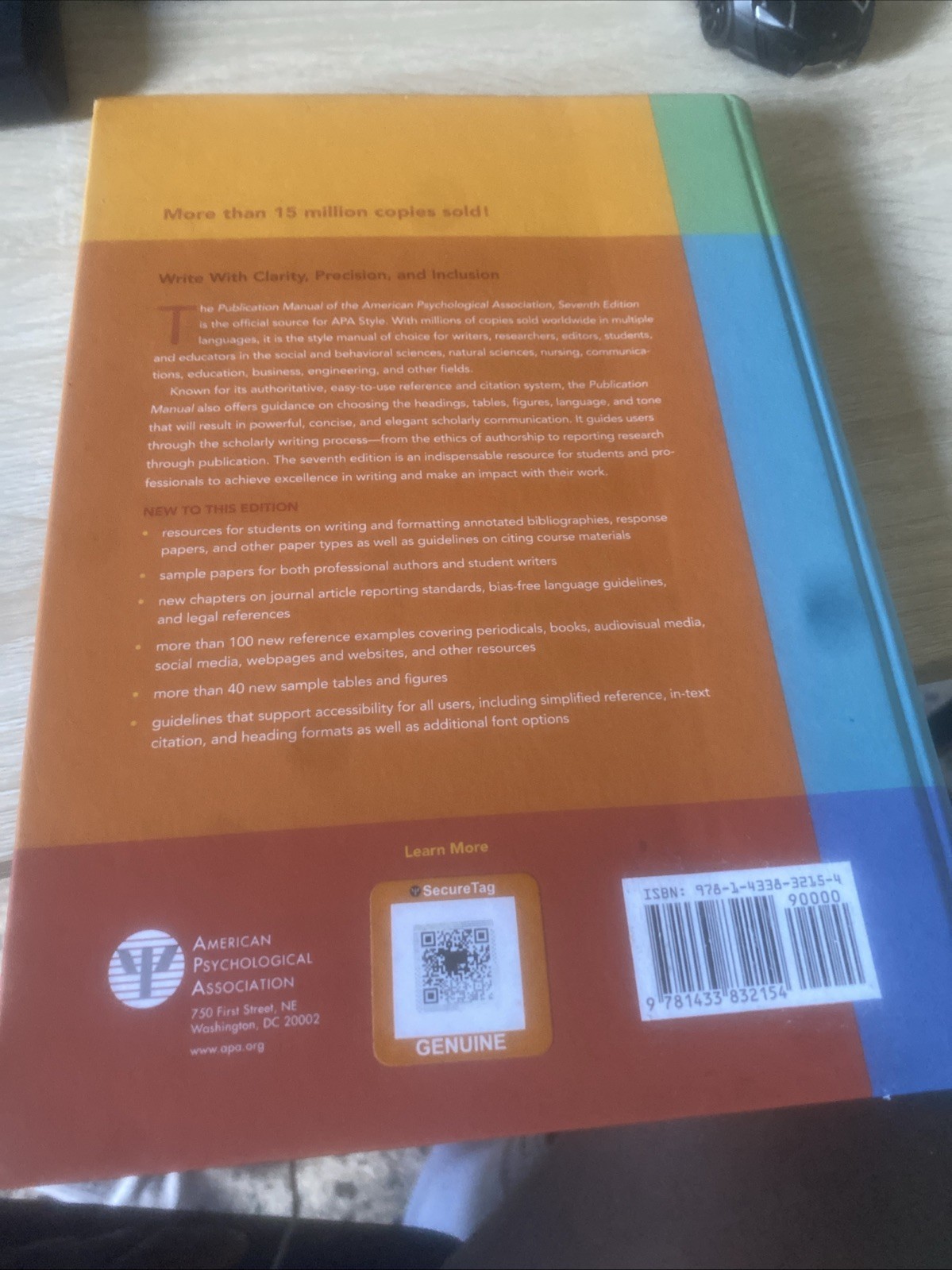 Publication Manual (OFFICIAL) 7th Edition of the American Psychological…