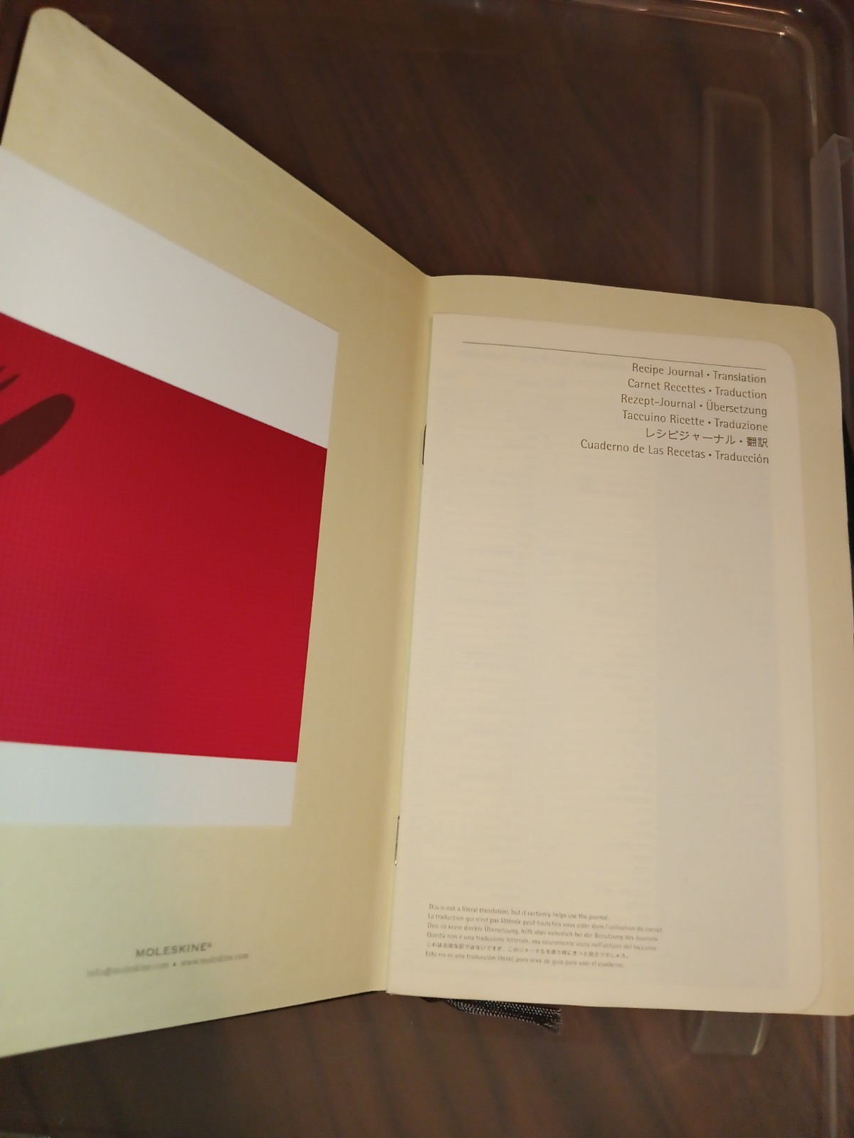 Moleskine Passions Recipe Journal 240 Pgs 5″x8.25″