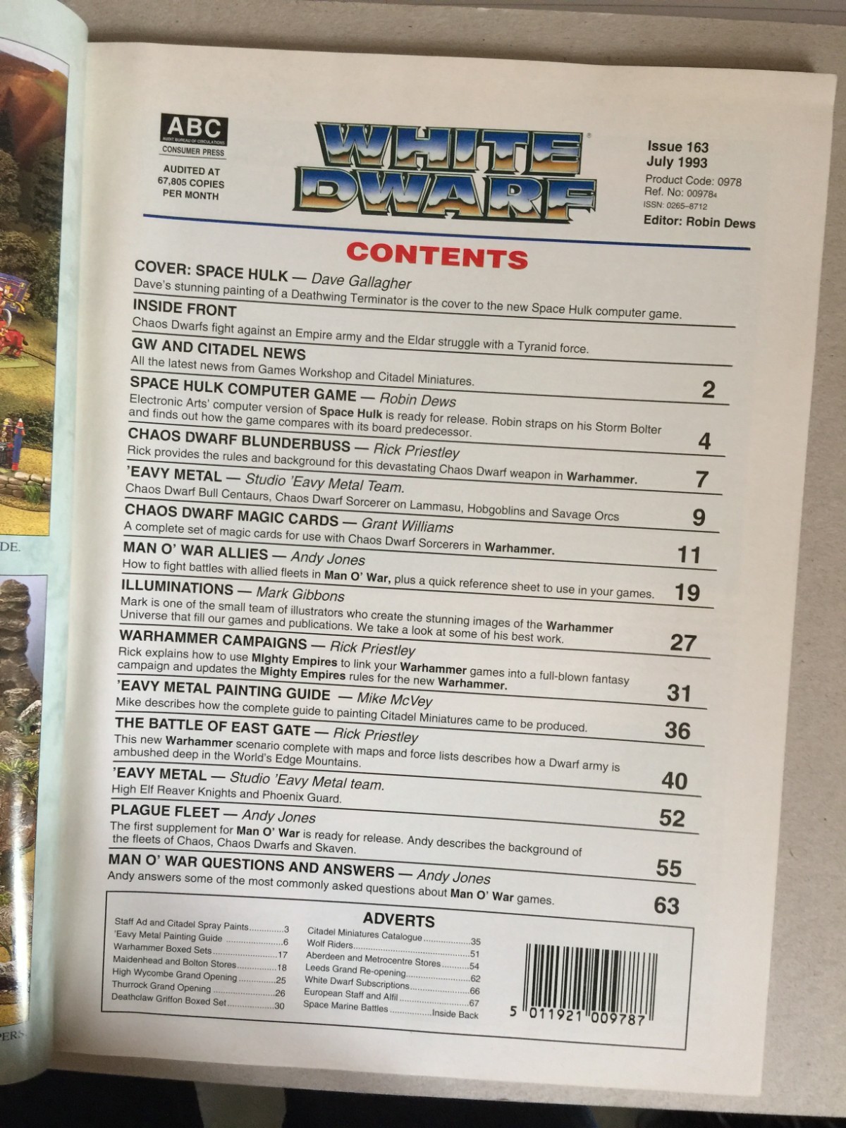 White Dwarf x5 early Issues 171,172,173,178,186 Mar94-Aug95